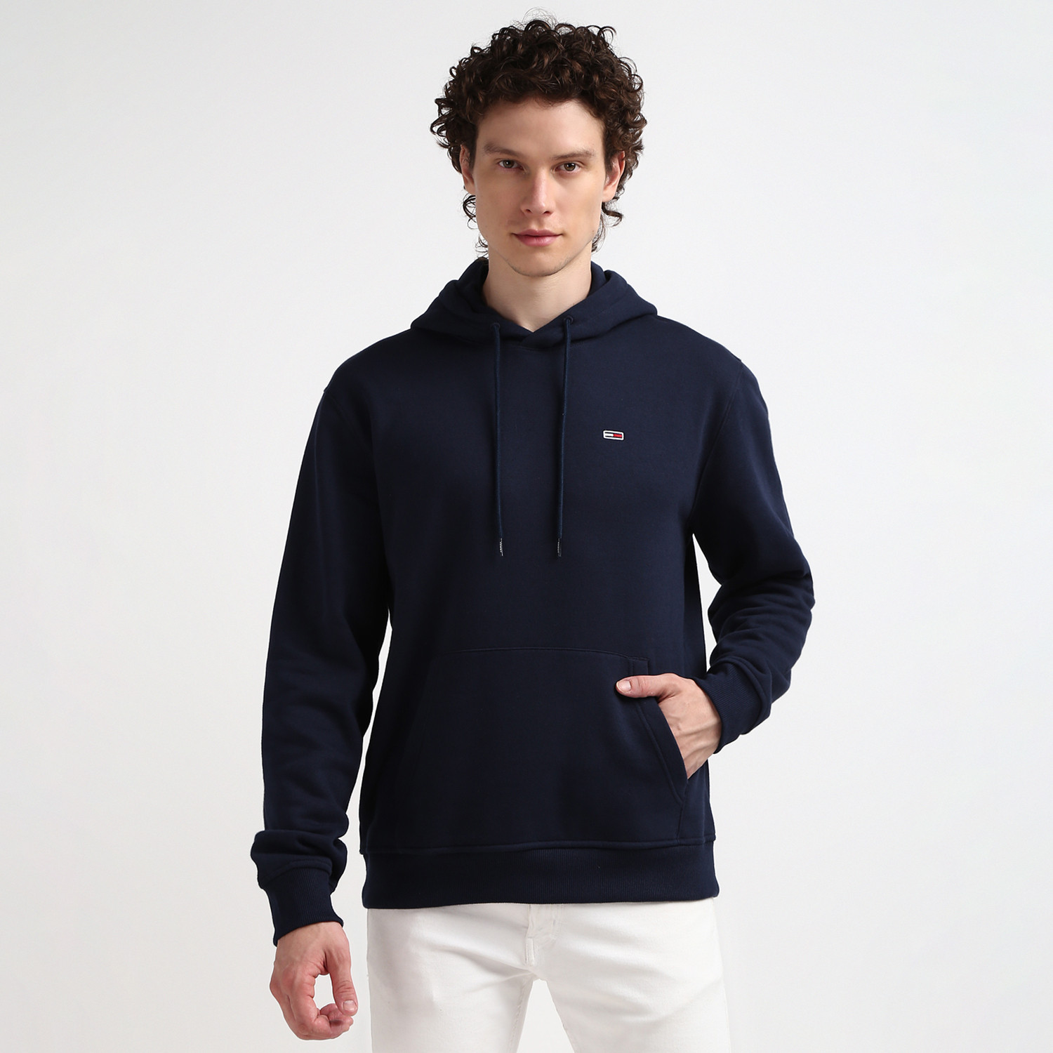 Image of TOMMY HILFIGER Full Sleeve Solid Men Sweatshirt