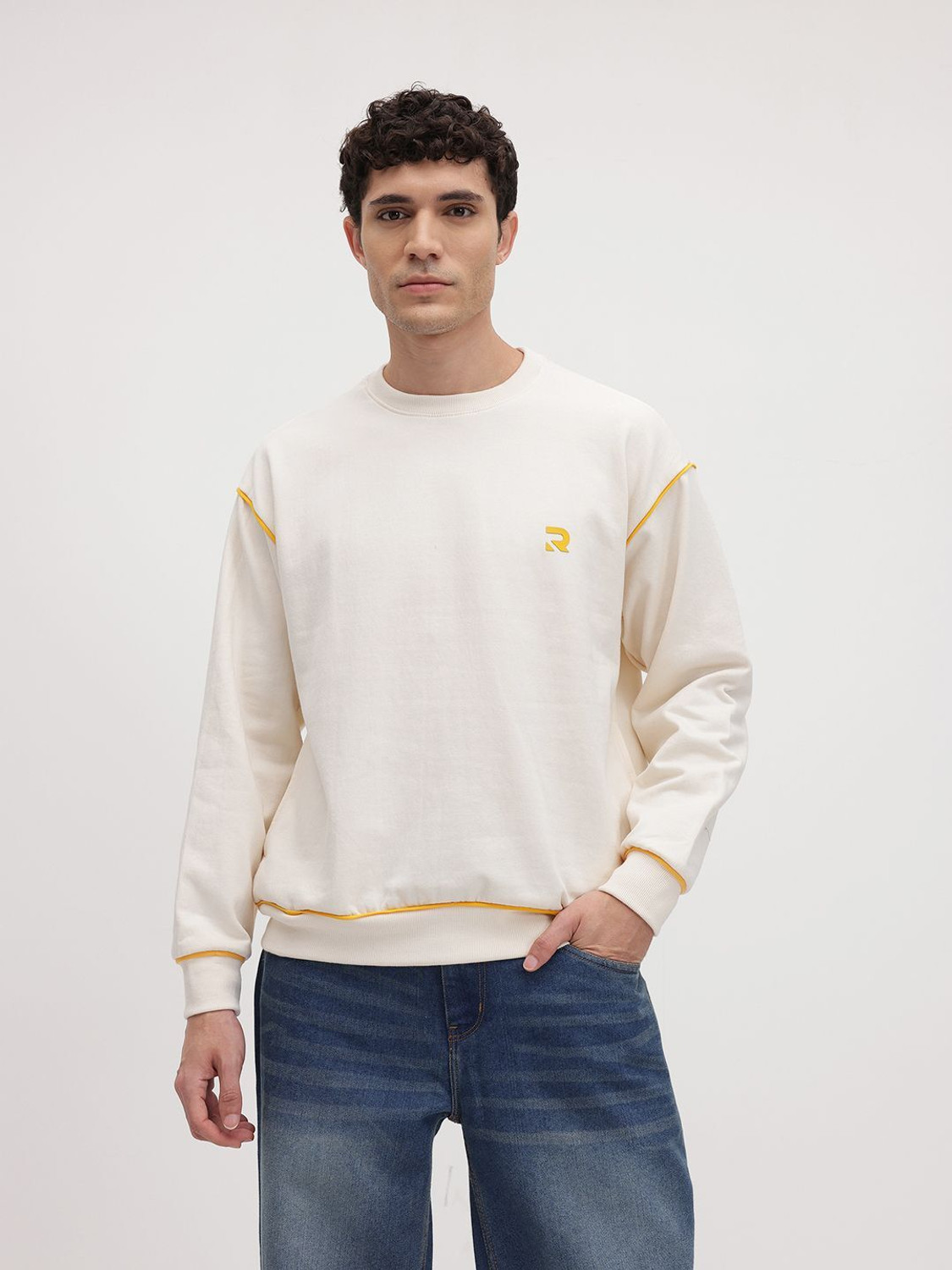 Image of Roadster Full Sleeve Solid Men Sweatshirt