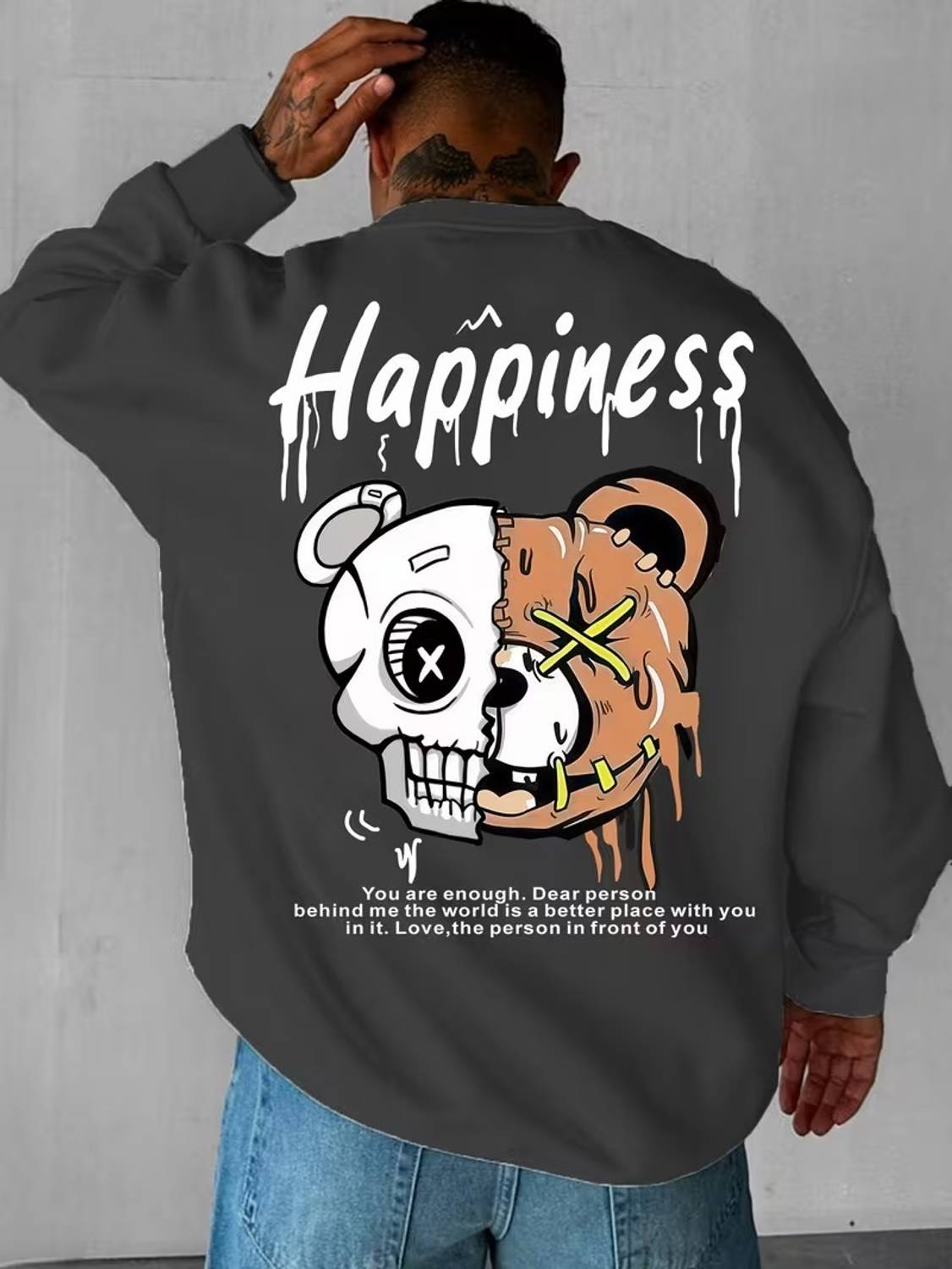 Adel Wear Full Sleeve Graphic Print, Printed Men Sweatshirt