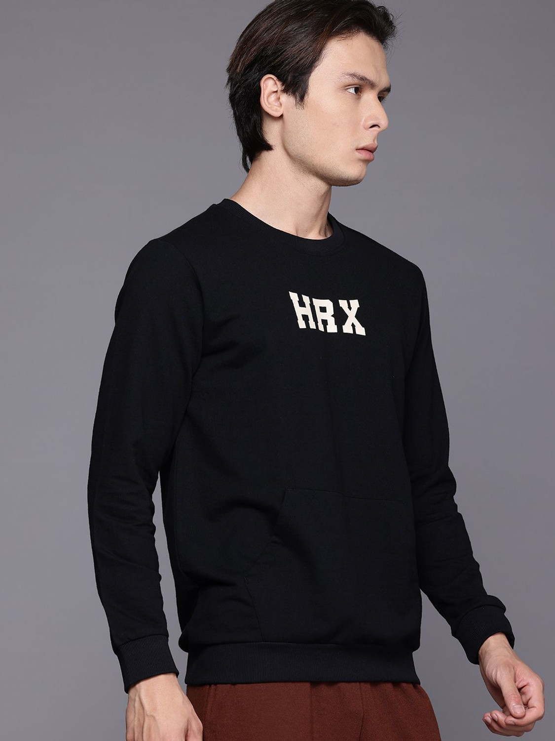 Image of HRX by Hrithik Roshan Full Sleeve Printed Men Sweatshirt