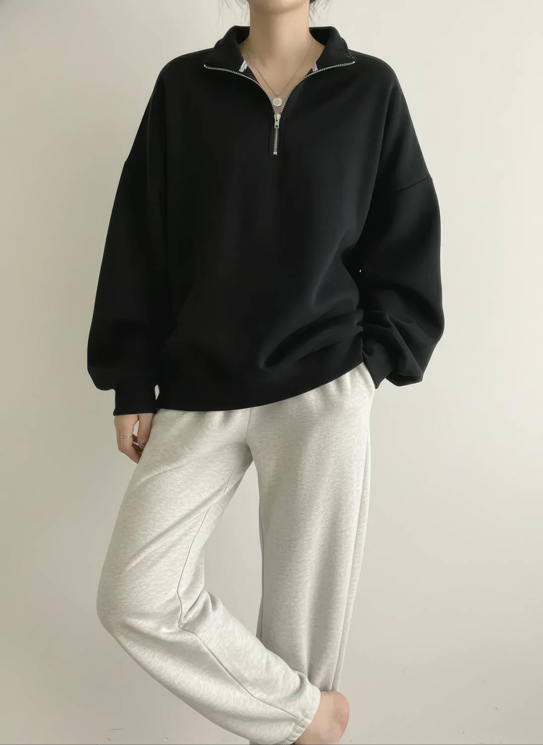 CotiQ Full Sleeve Solid Women Sweatshirt - Image 4