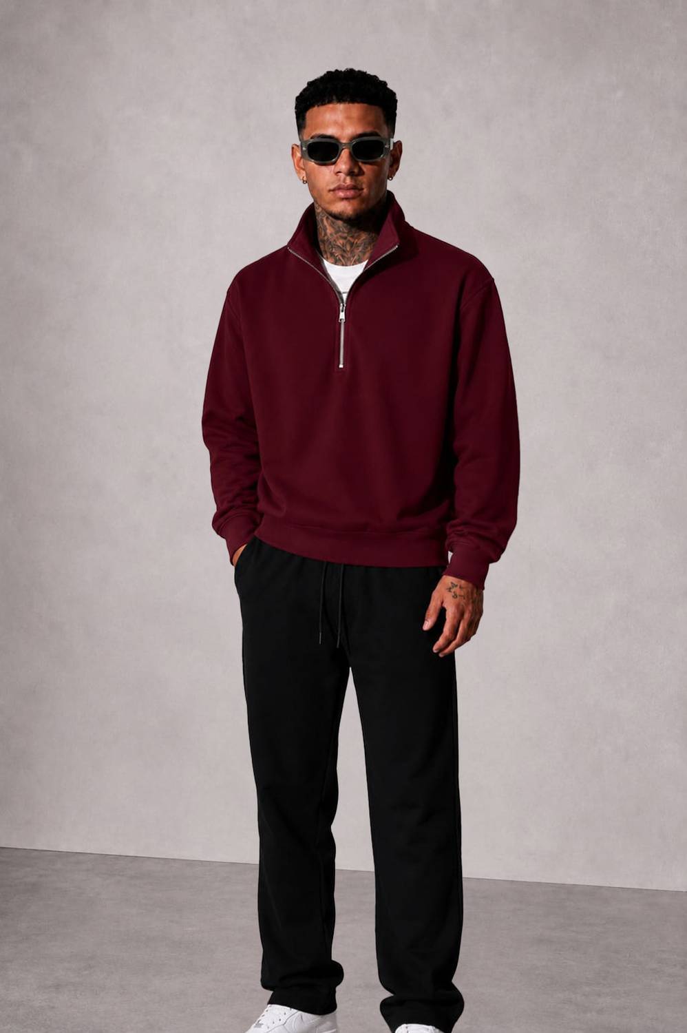 Fashion And Youth Full Sleeve Solid Men Sweatshirt - Image 4