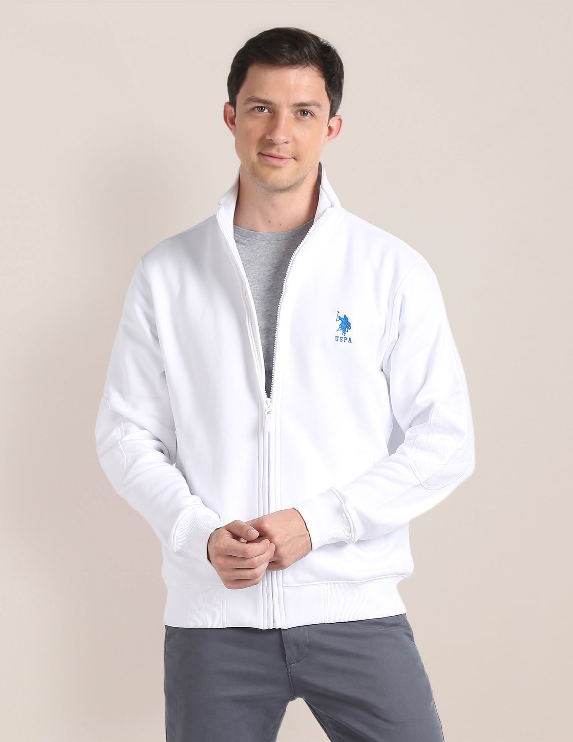 Image of U.S. POLO ASSN. Men Full Sleeve Solid Sweatshirt