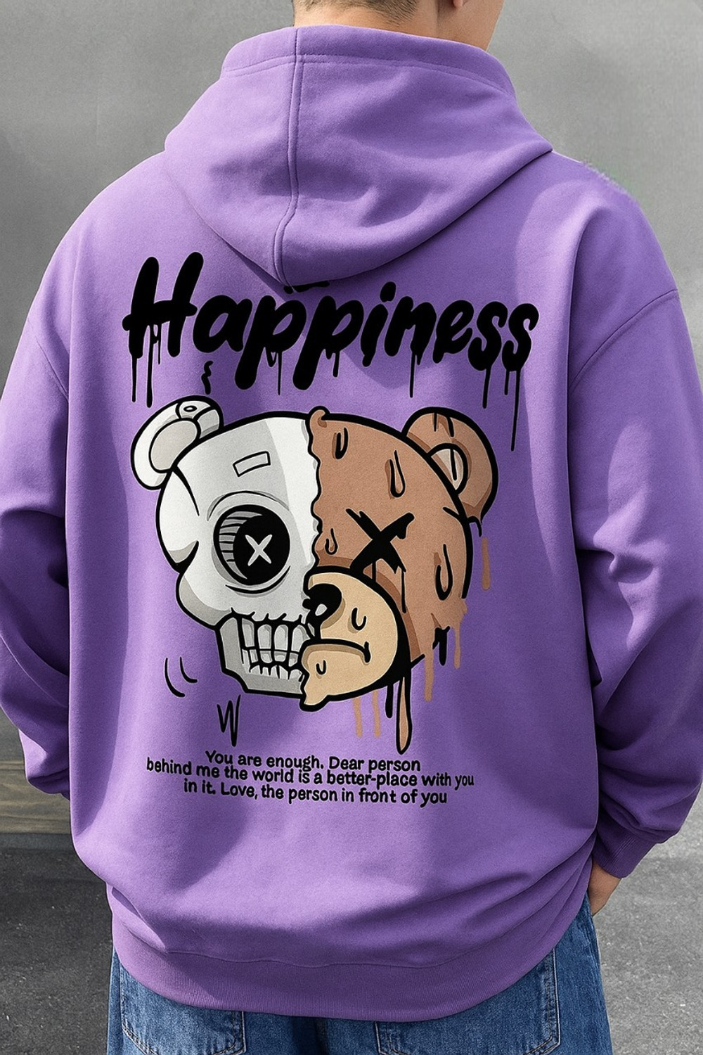 Image of AVA Fashion Men Full Sleeve Graphic Print Hooded Sweatshirt
