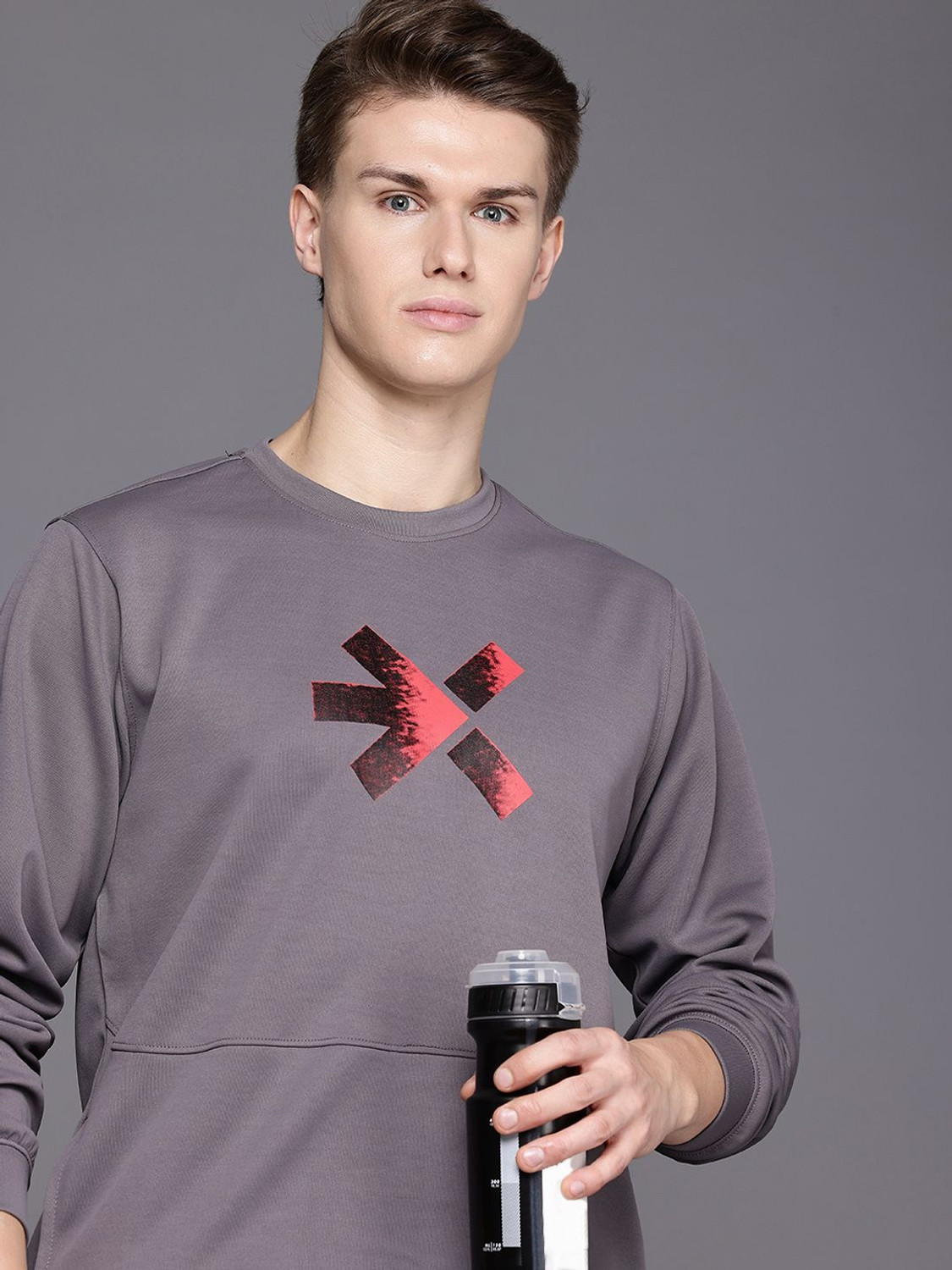Image of HRX by Hrithik Roshan Full Sleeve Printed Men Sweatshirt