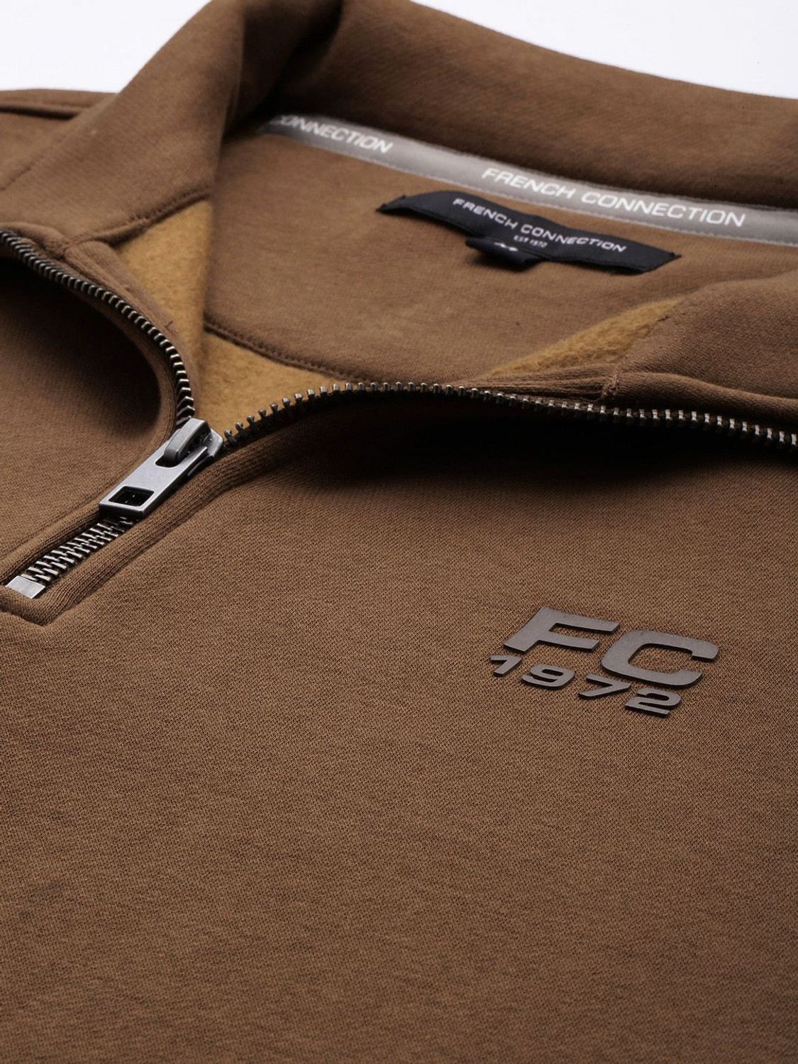 Image of French Connection Full Sleeve Solid Men Sweatshirt