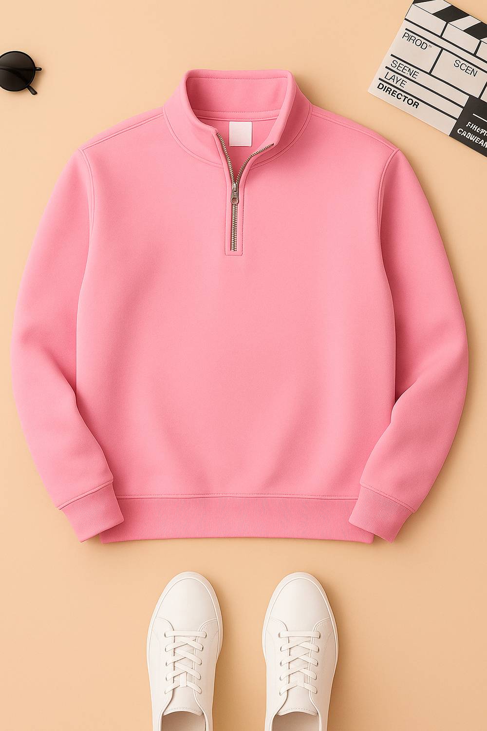 Try Full Sleeve Solid Men Sweatshirt