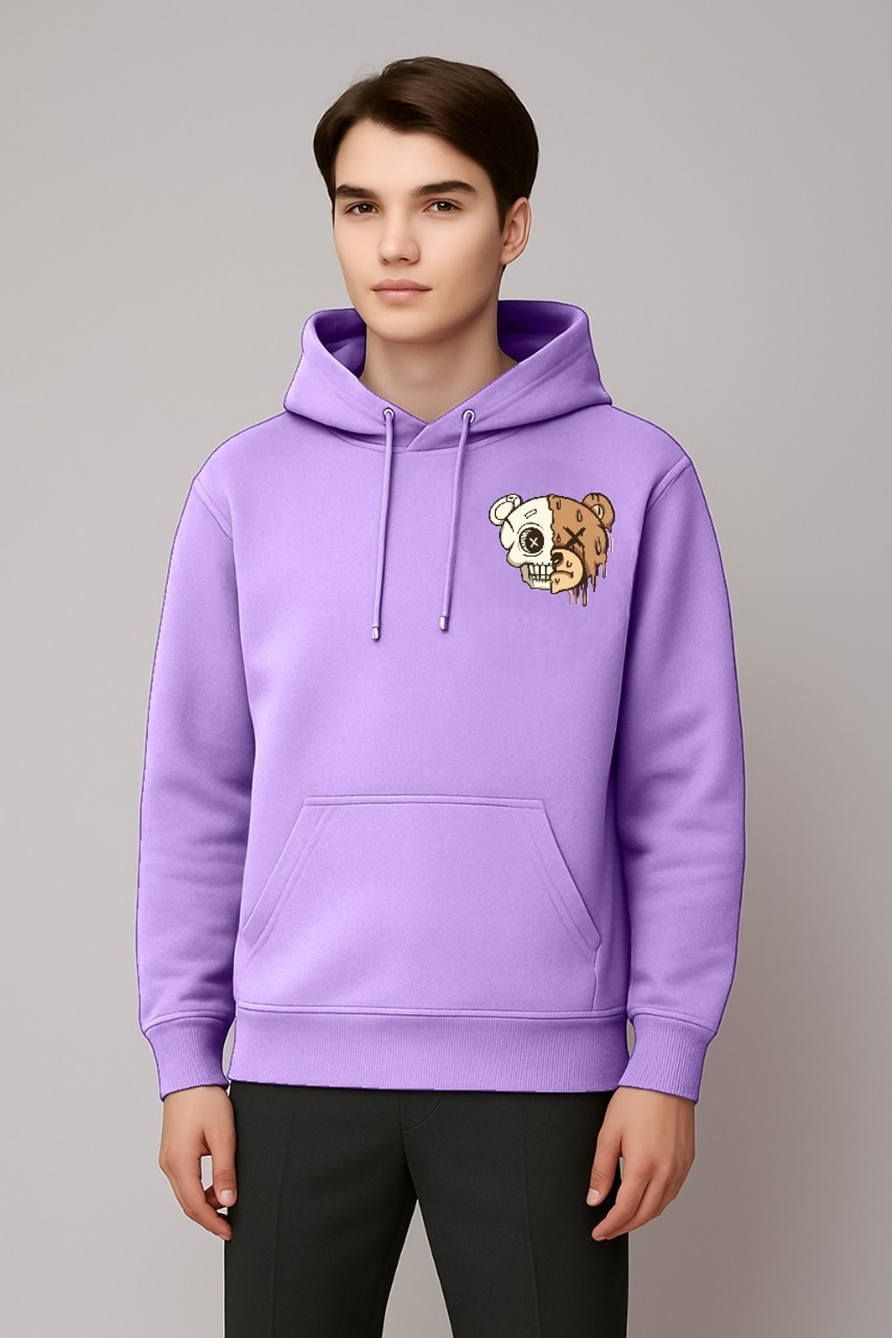 Image of AVA Fashion Men Full Sleeve Graphic Print Hooded Sweatshirt