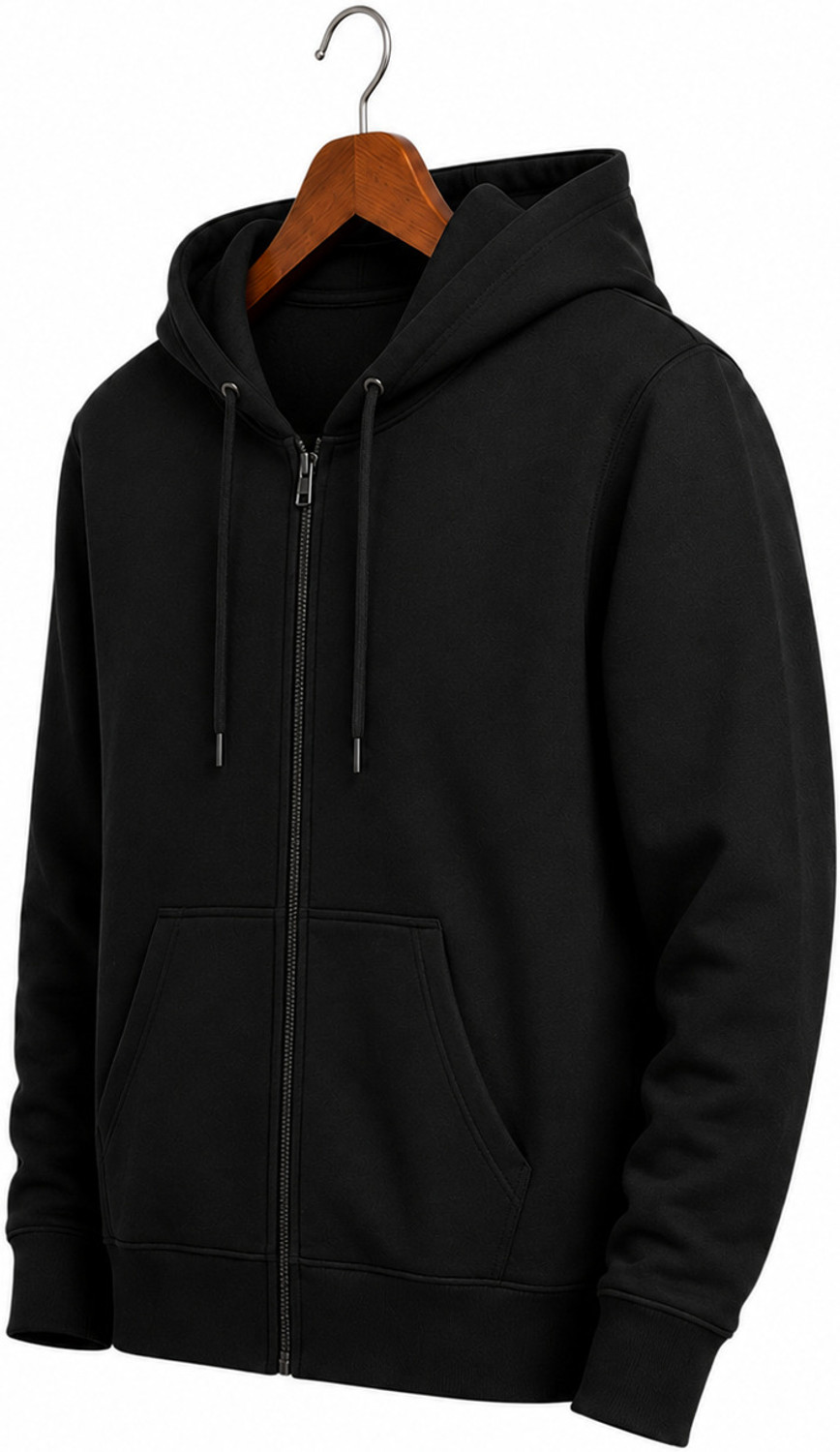 Image of Hrharini Men Full Sleeve Solid Hooded Sweatshirt