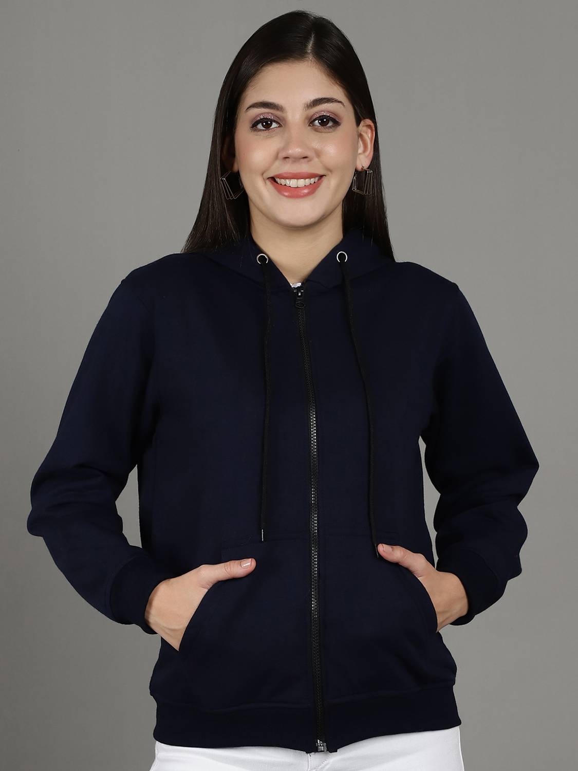 Bamboo Breeze Full Sleeve Solid Women Sweatshirt