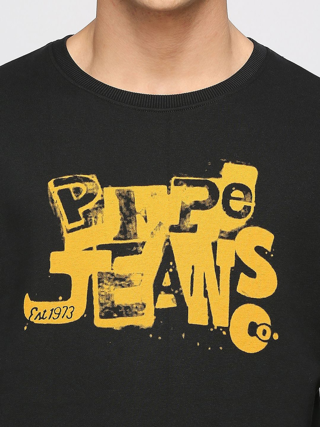 Image of Pepe Jeans Full Sleeve Graphic Print Men Sweatshirt