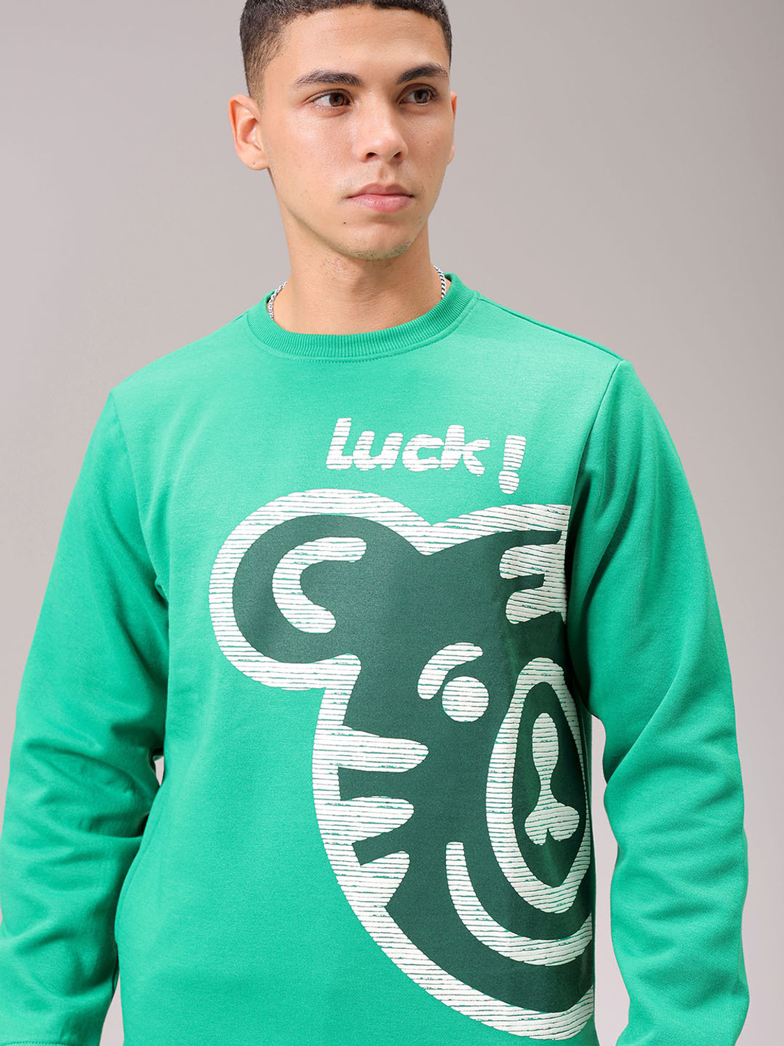 Image of The Indian Garage Co. Full Sleeve Printed Men Sweatshirt