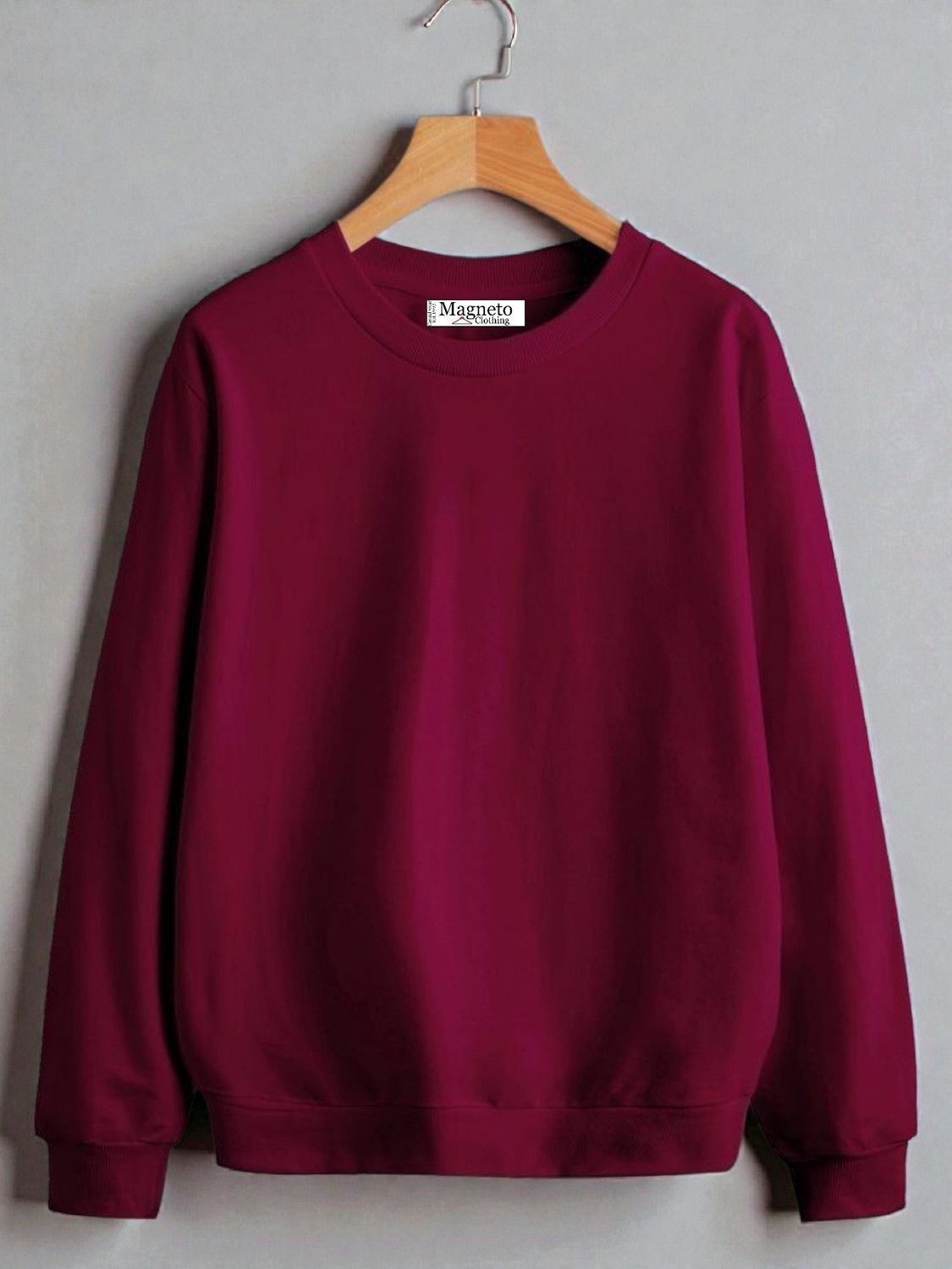 Image of Magneto Full Sleeve Solid Men Sweatshirt