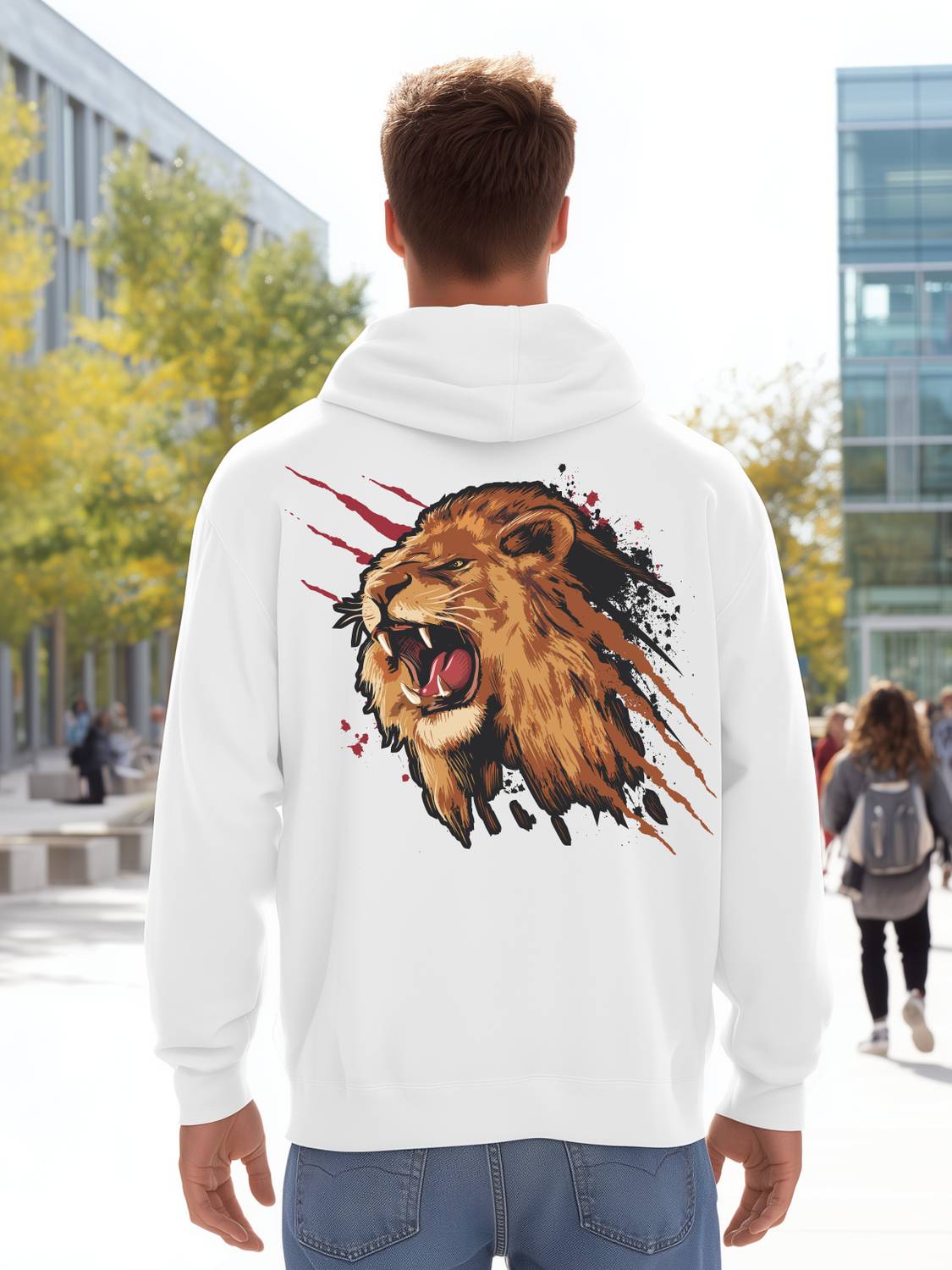 BUKKL Full Sleeve Graphic Print Men Sweatshirt