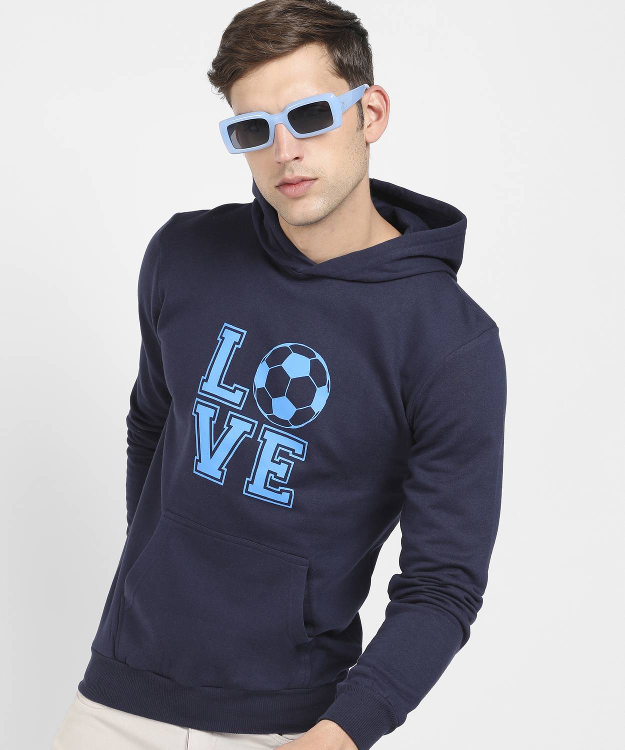 CAHOOT Men Full Sleeve Graphic Print Hooded Sweatshirt