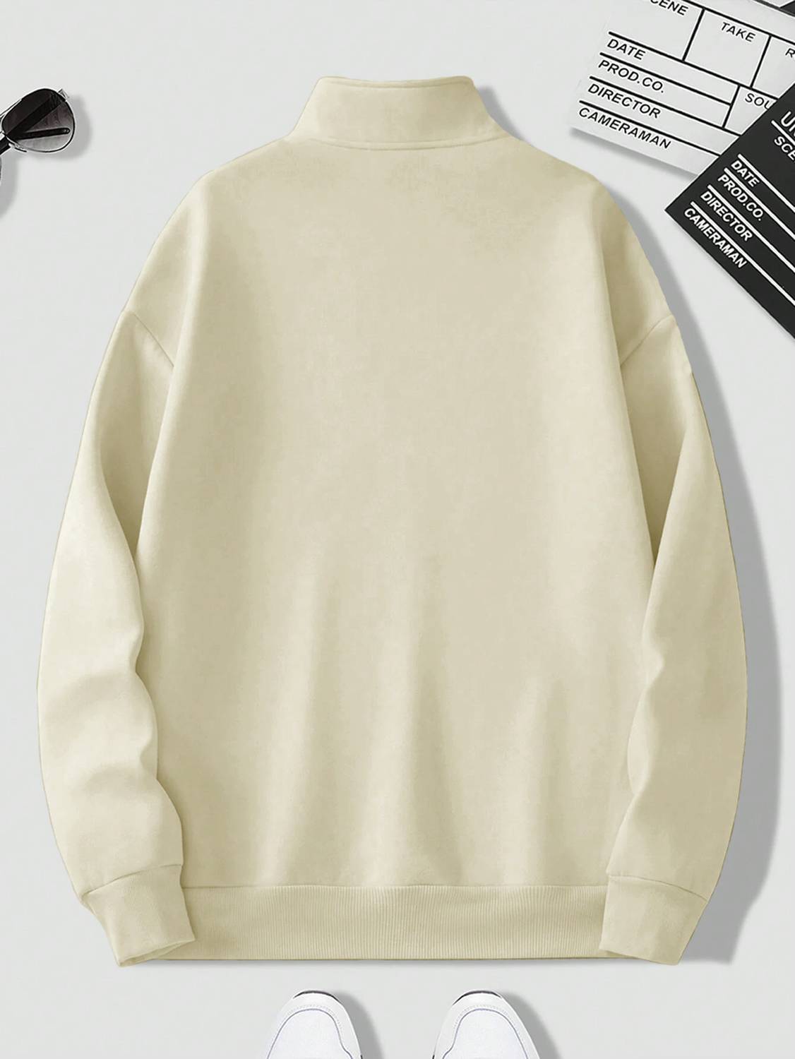 Fashion And Youth Men Full Sleeve Solid Sweatshirt - Image 2