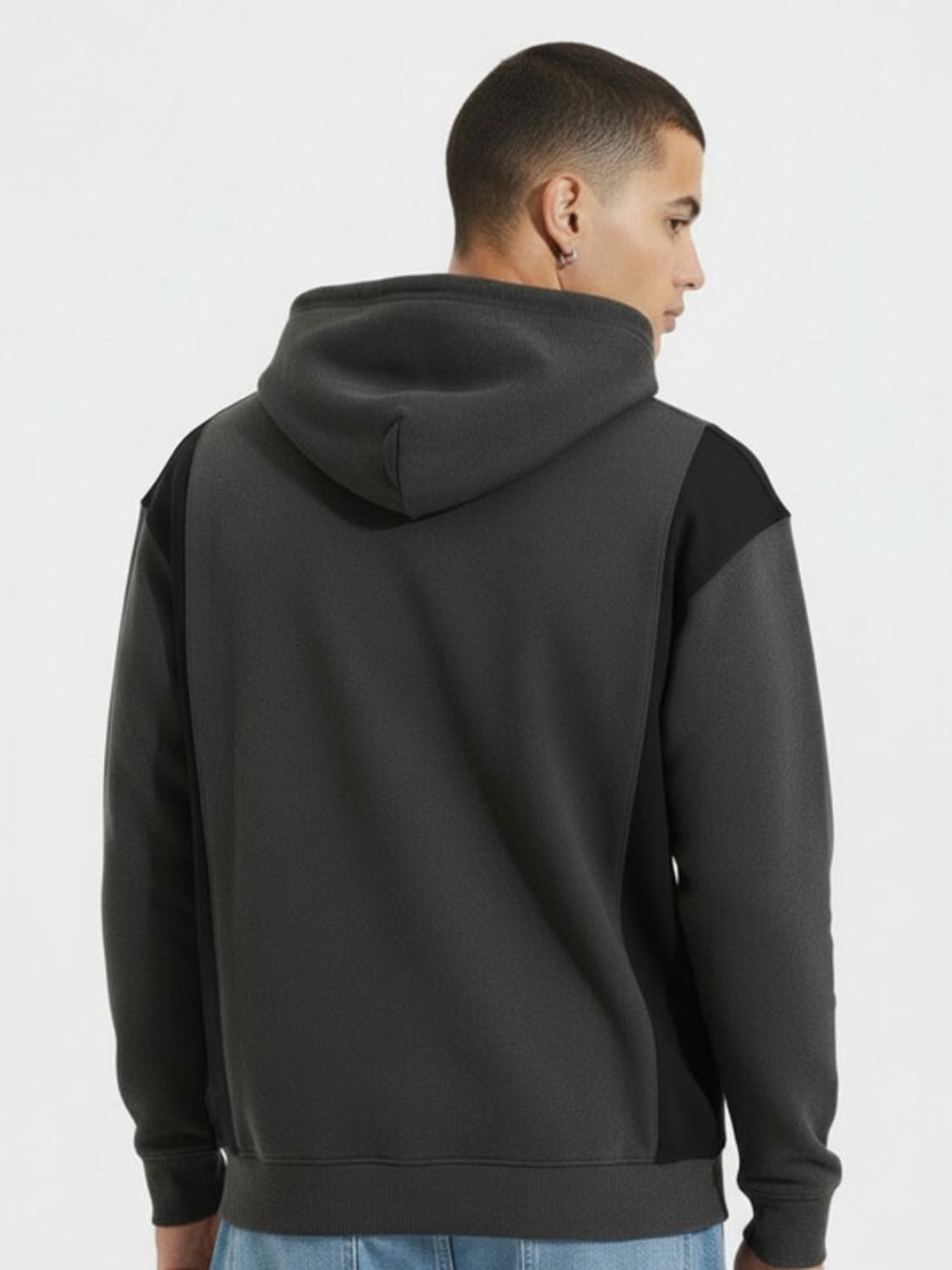 Image of Glitchez Full Sleeve Solid Men Sweatshirt
