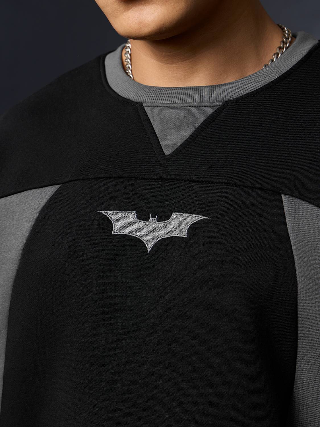The Souled Store Full Sleeve Embroidered Men Sweatshirt - Image 4