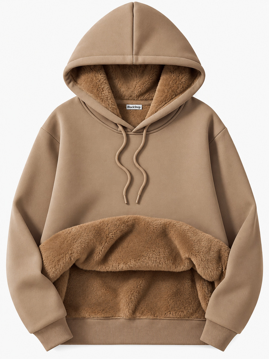 Image of kshs Women Full Sleeve Solid Hooded Sweatshirt