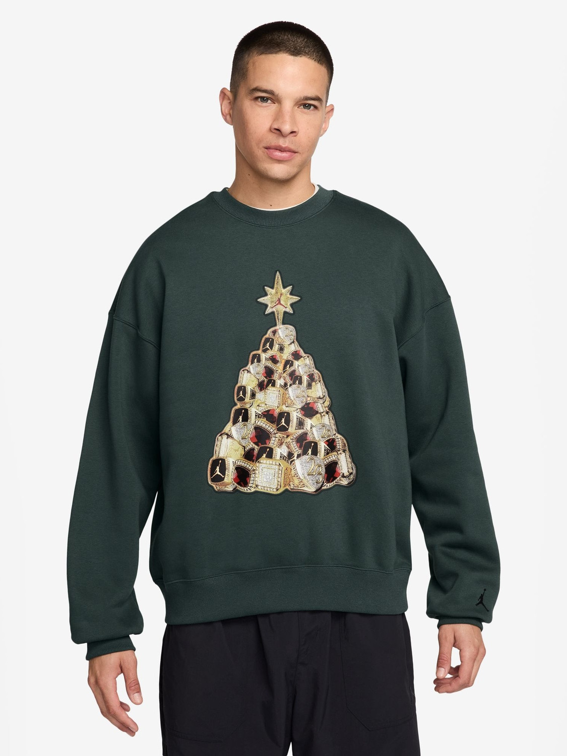 Image of NIKE Full Sleeve Solid Men Sweatshirt