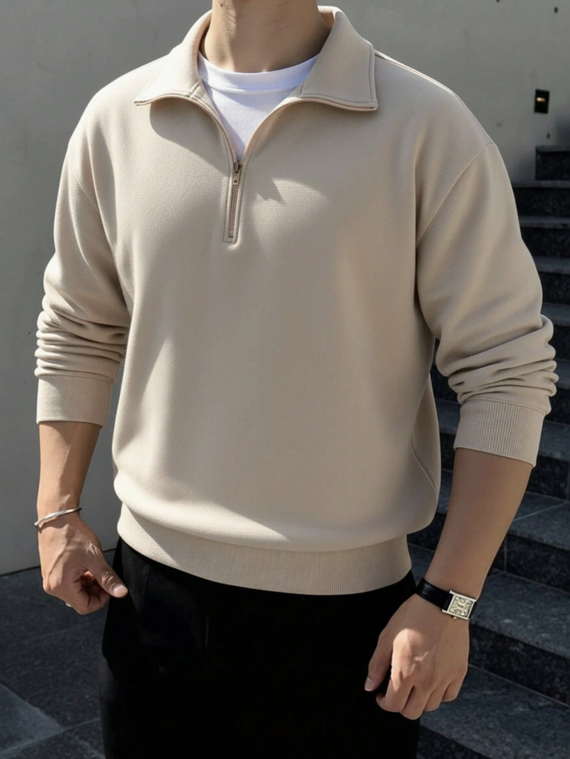 Image of Trackflip Full Sleeve Solid Men Sweatshirt