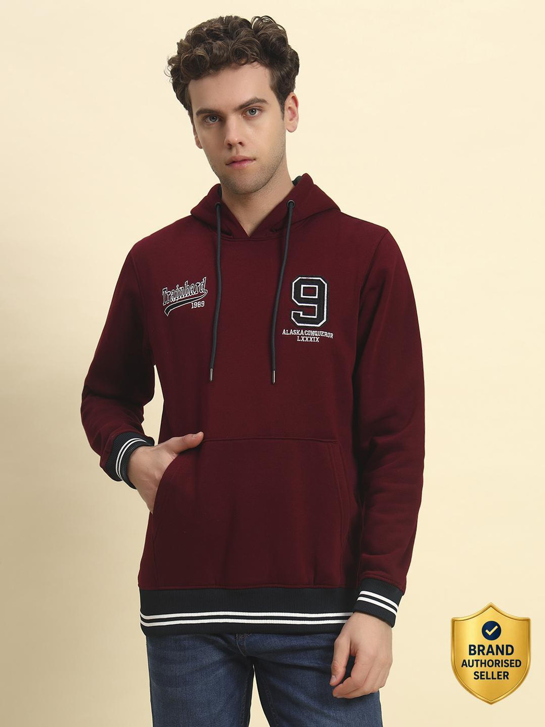 Image of CANTABIL Full Sleeve Printed Men Sweatshirt