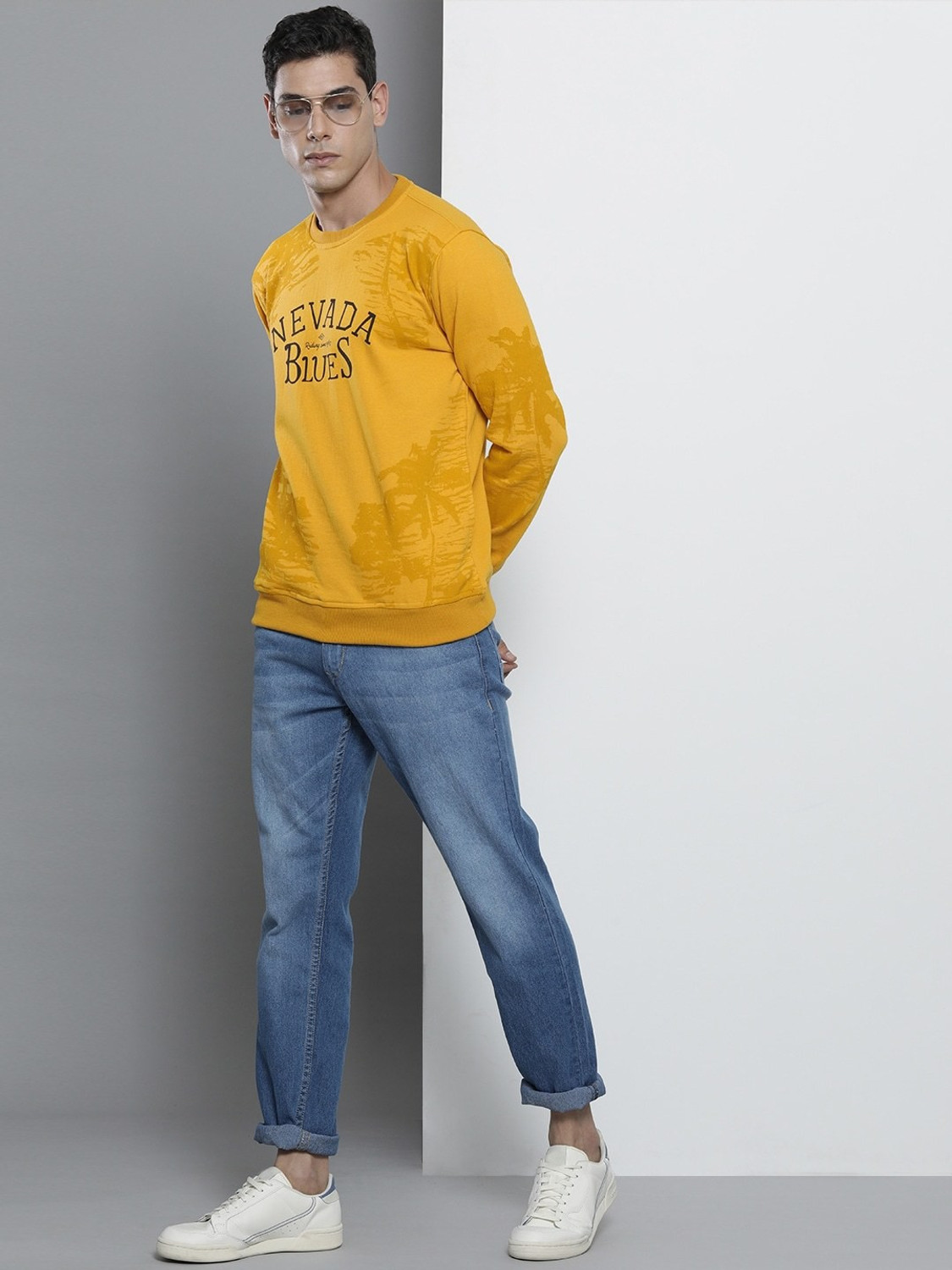 Image of The Indian Garage Co. Full Sleeve Printed Men Sweatshirt