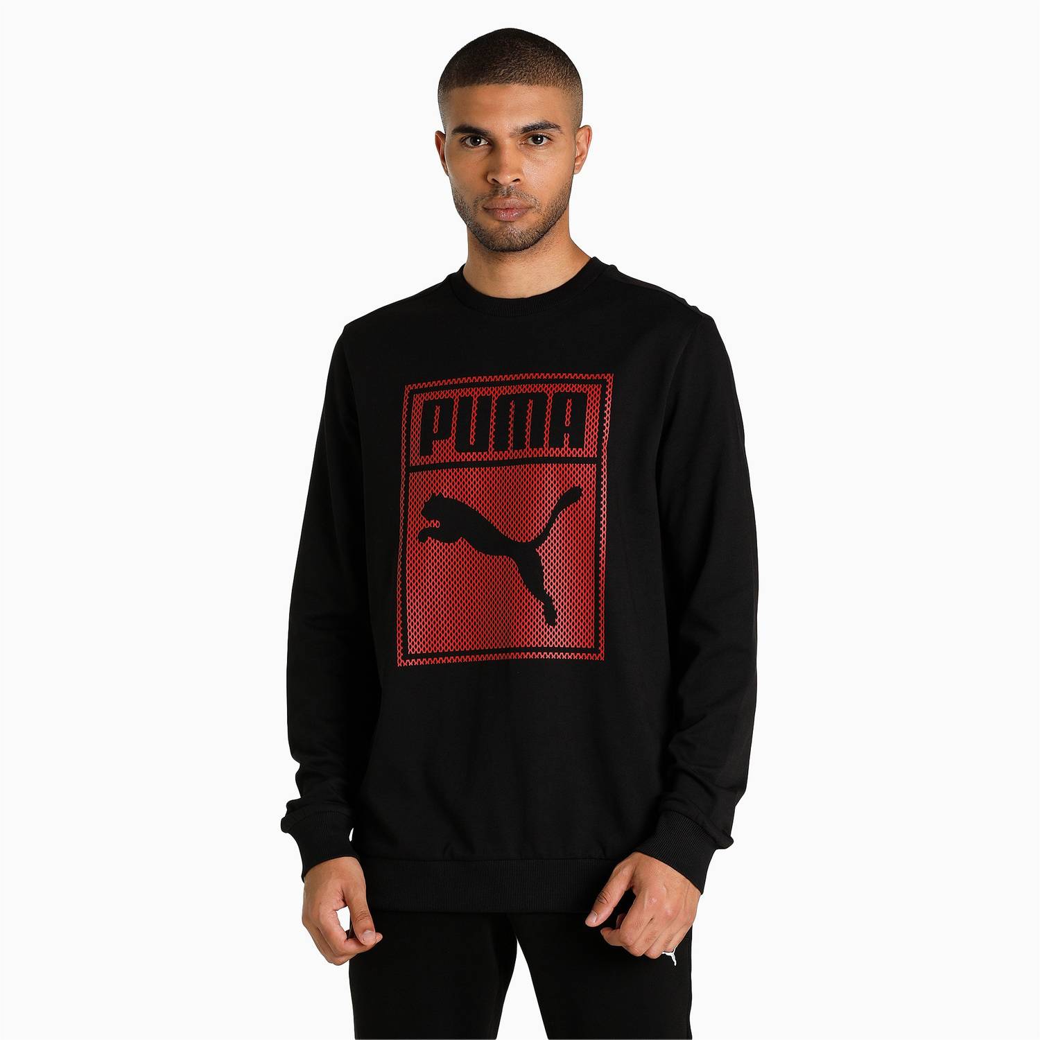 PUMA Men Full Sleeve Printed Sweatshirt