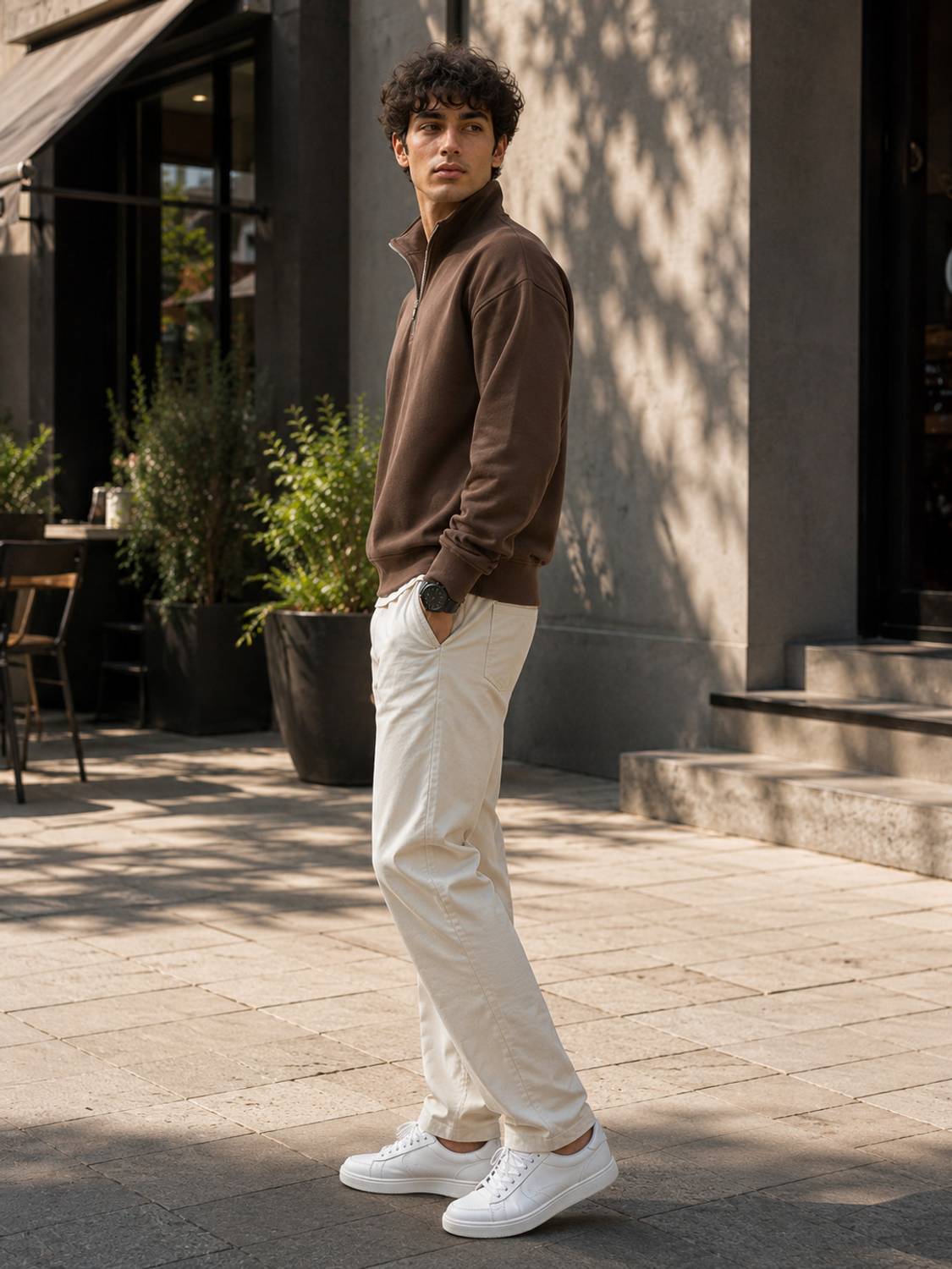 Clothy Full Sleeve Solid Men Sweatshirt - Image 2