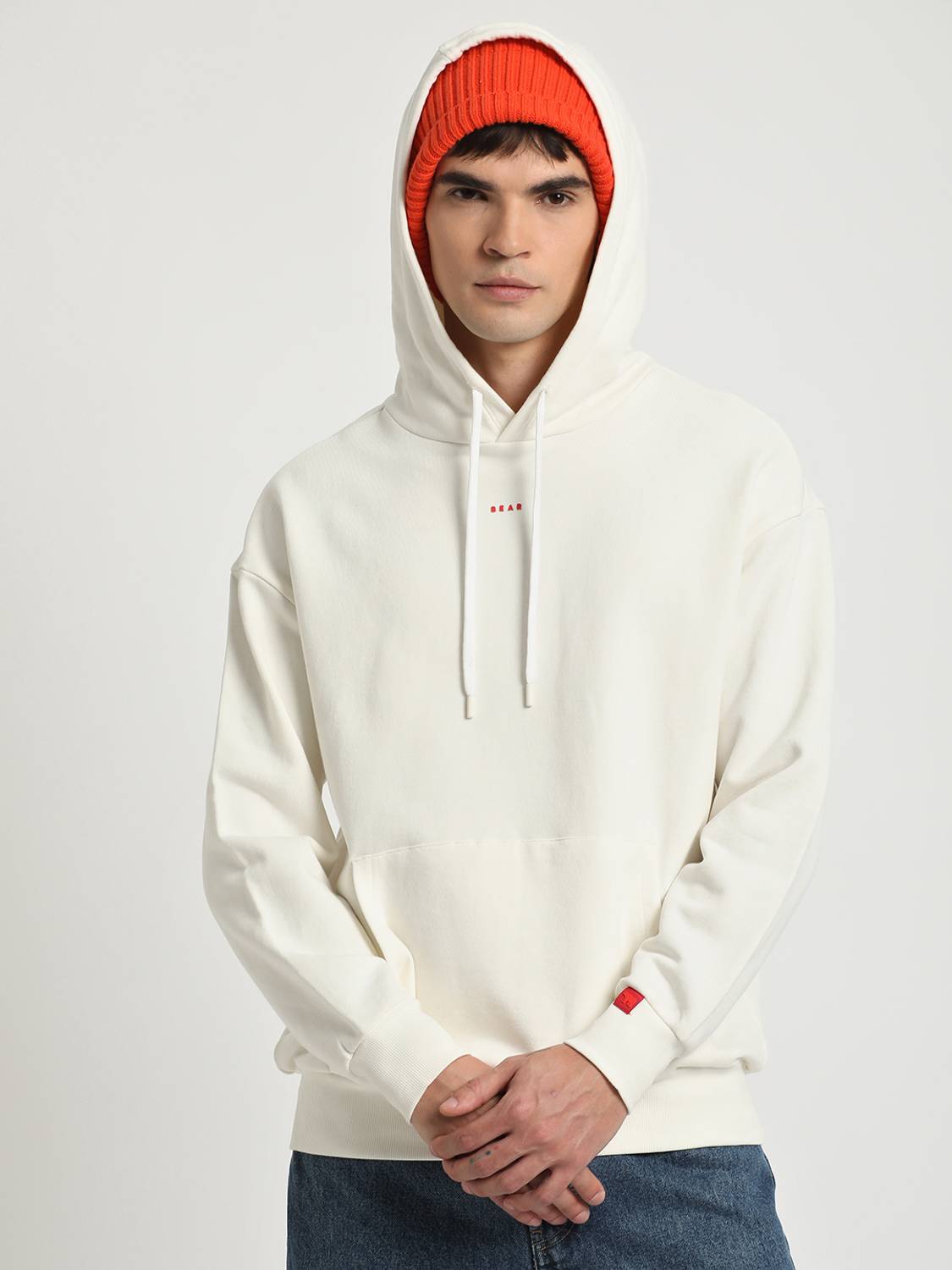 THE BEAR HOUSE Men's Full Sleeve Solid Sweatshirt - Image 2