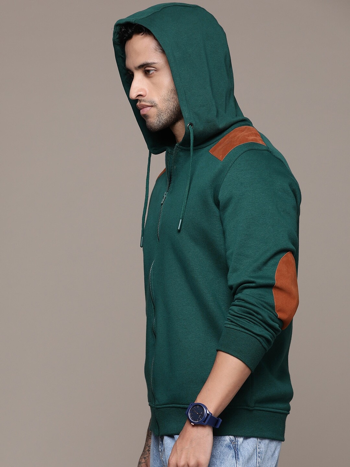 Image of Roadster Full Sleeve Color Block Men Sweatshirt