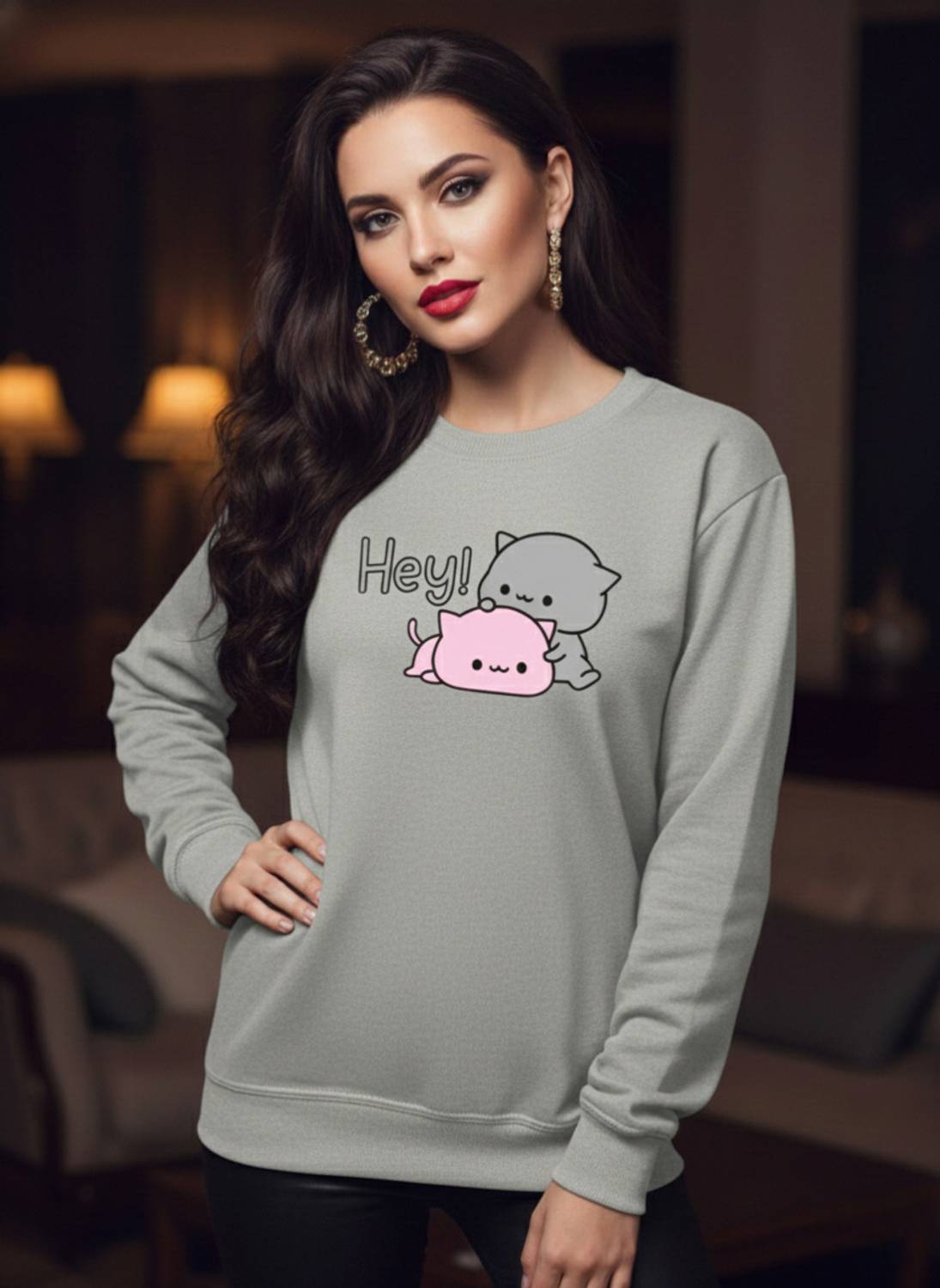 ADIXUS Full Sleeve Printed Women Sweatshirt