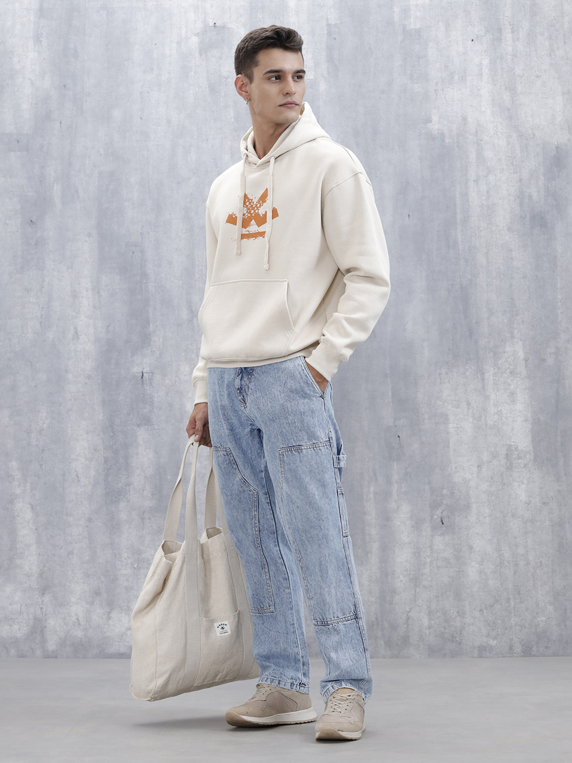 Image of WROGN Full Sleeve Solid Men Sweatshirt