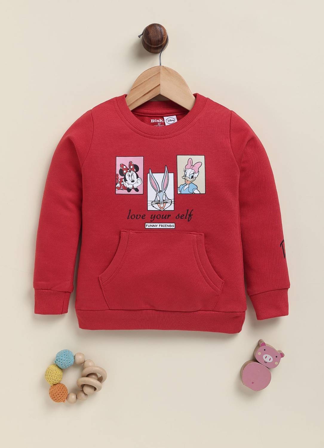 BISKID Girls Casual Pure Cotton Full Sleeve Top