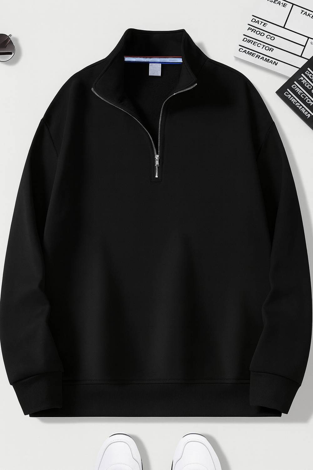 Try Full Sleeve Solid Men Sweatshirt