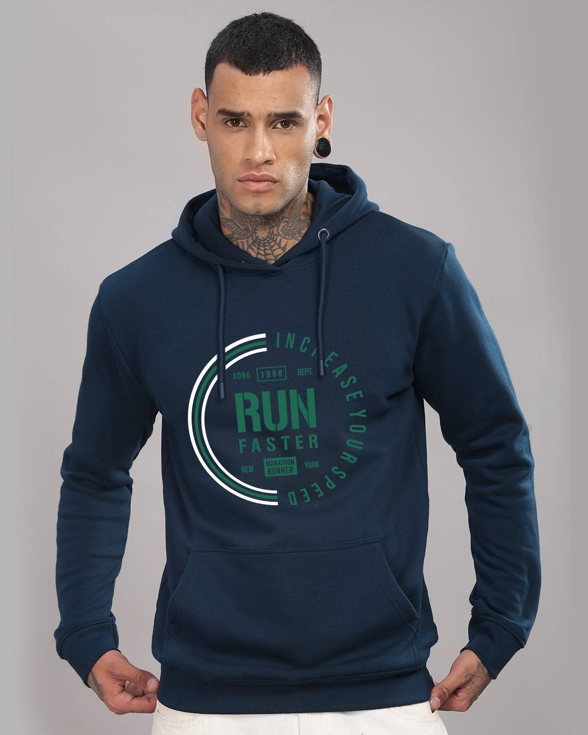 ADRO Full Sleeve Printed Men Sweatshirt