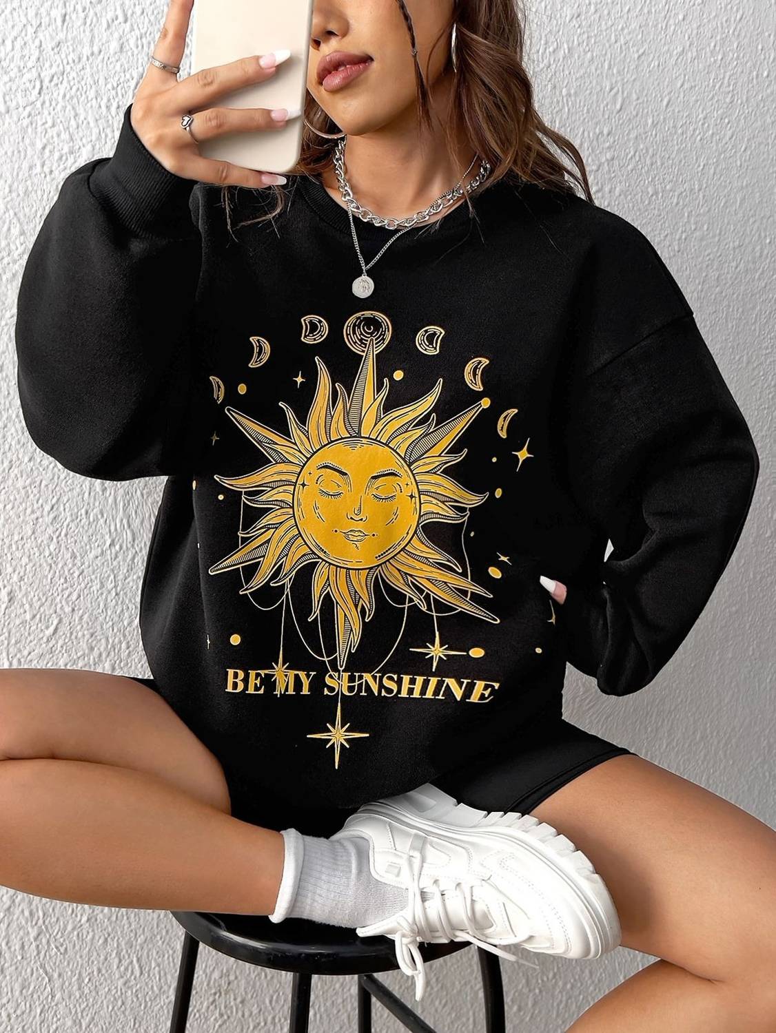 Adel Wear Full Sleeve Printed Women Sweatshirt