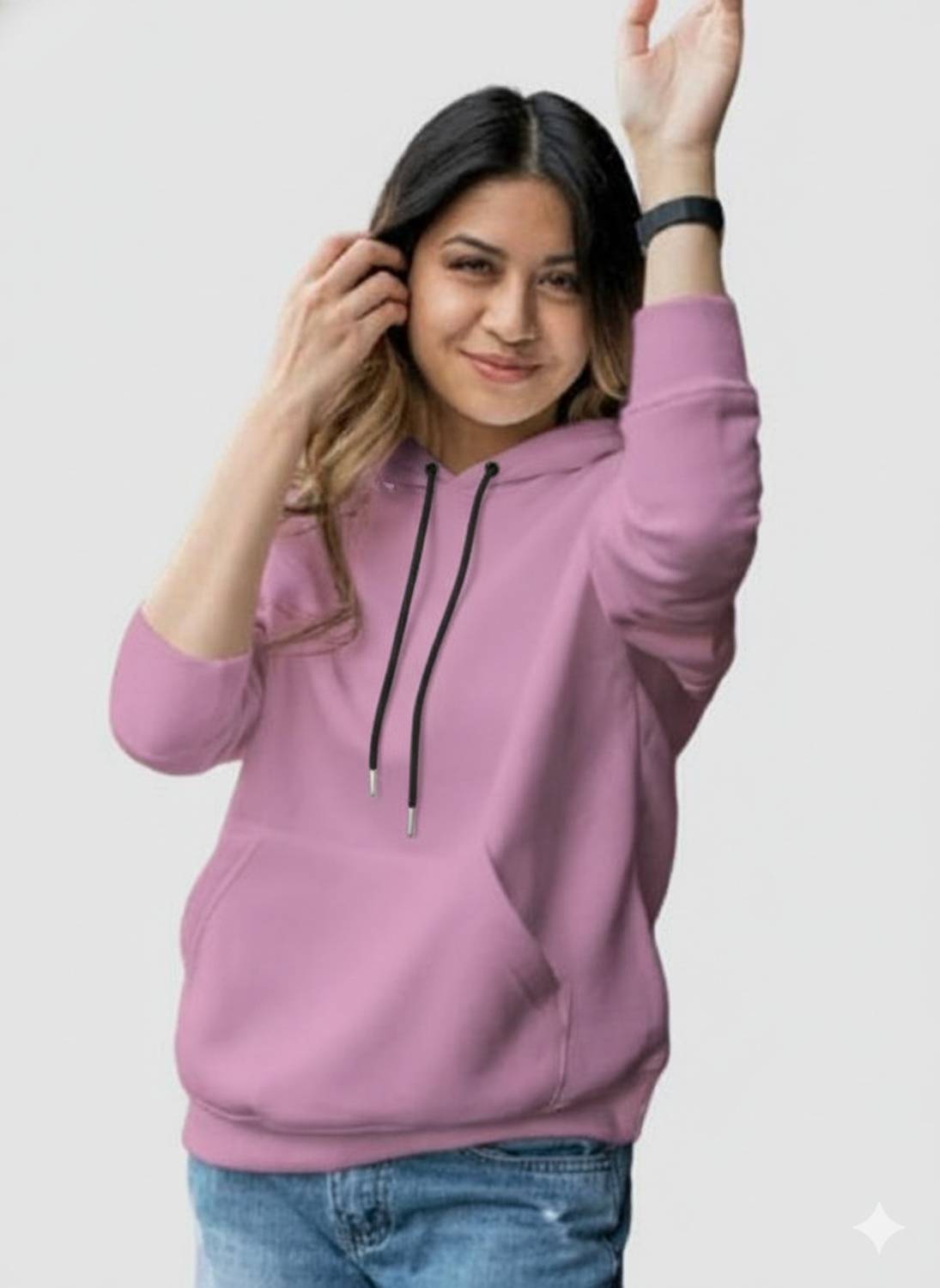 Ashkart Full Sleeve Solid Women Sweatshirt