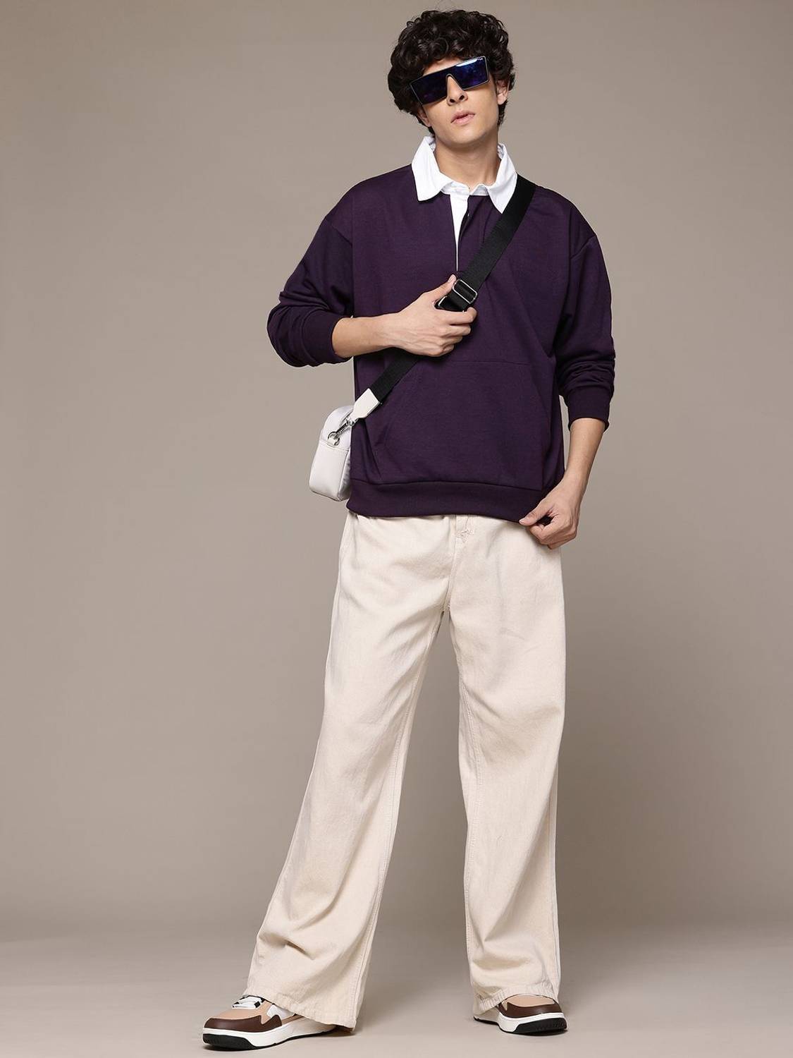 Roadster Men's Full Sleeve Solid Sweatshirt - Image 4