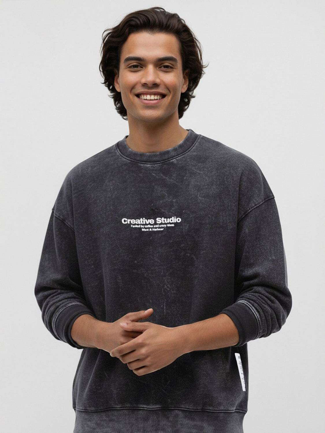 Mast & Harbour Men Full Sleeve Printed Sweatshirt - Image 1