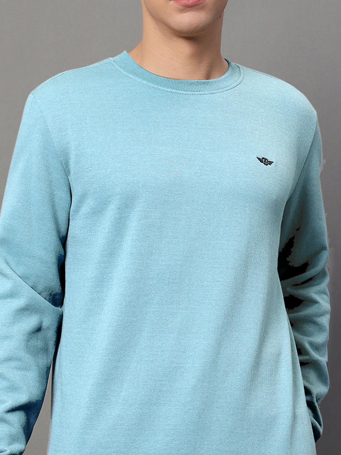 Image of GETGOLF Full Sleeve Solid Men Sweatshirt