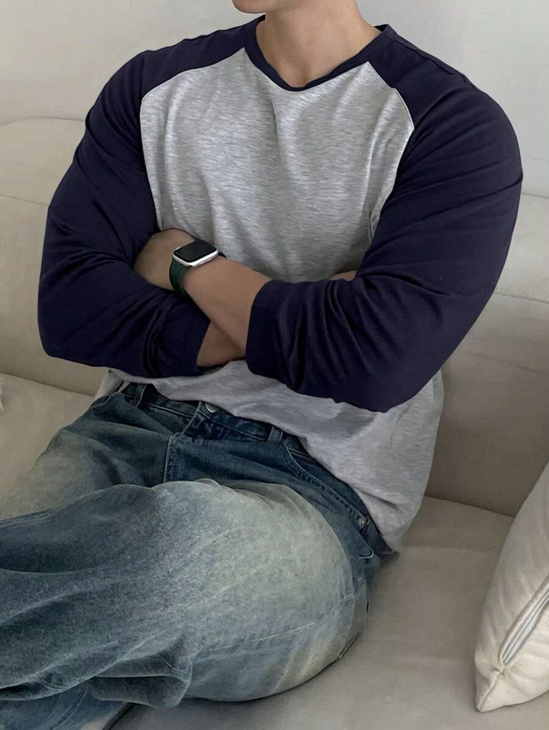 Image of Siteenlines Full Sleeve Solid Men Reversible Sweatshirt