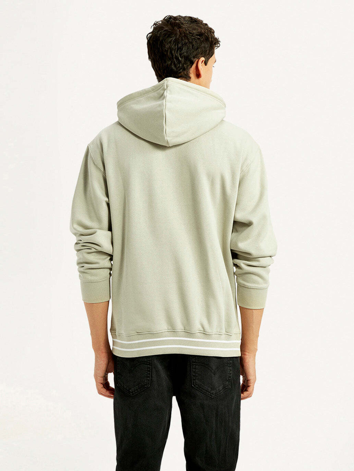 Image of LEVI'S Men Full Sleeve Graphic Print Hooded Sweatshirt