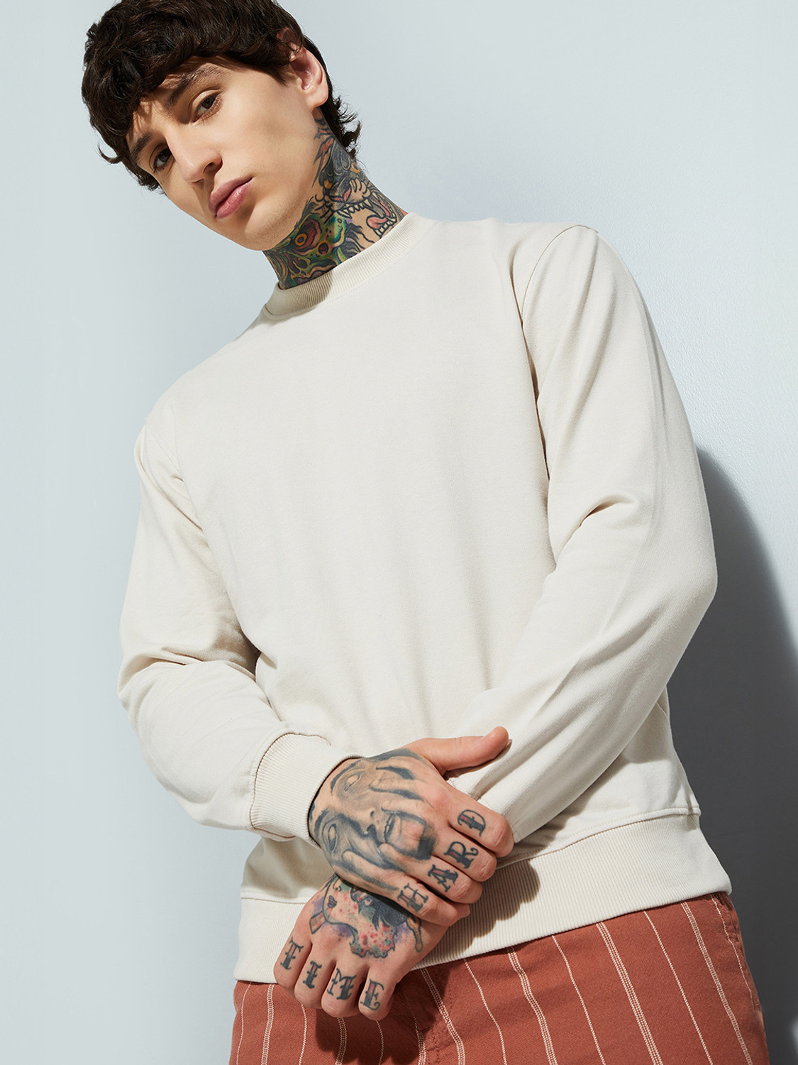 Image of MAX Full Sleeve Solid Men Sweatshirt