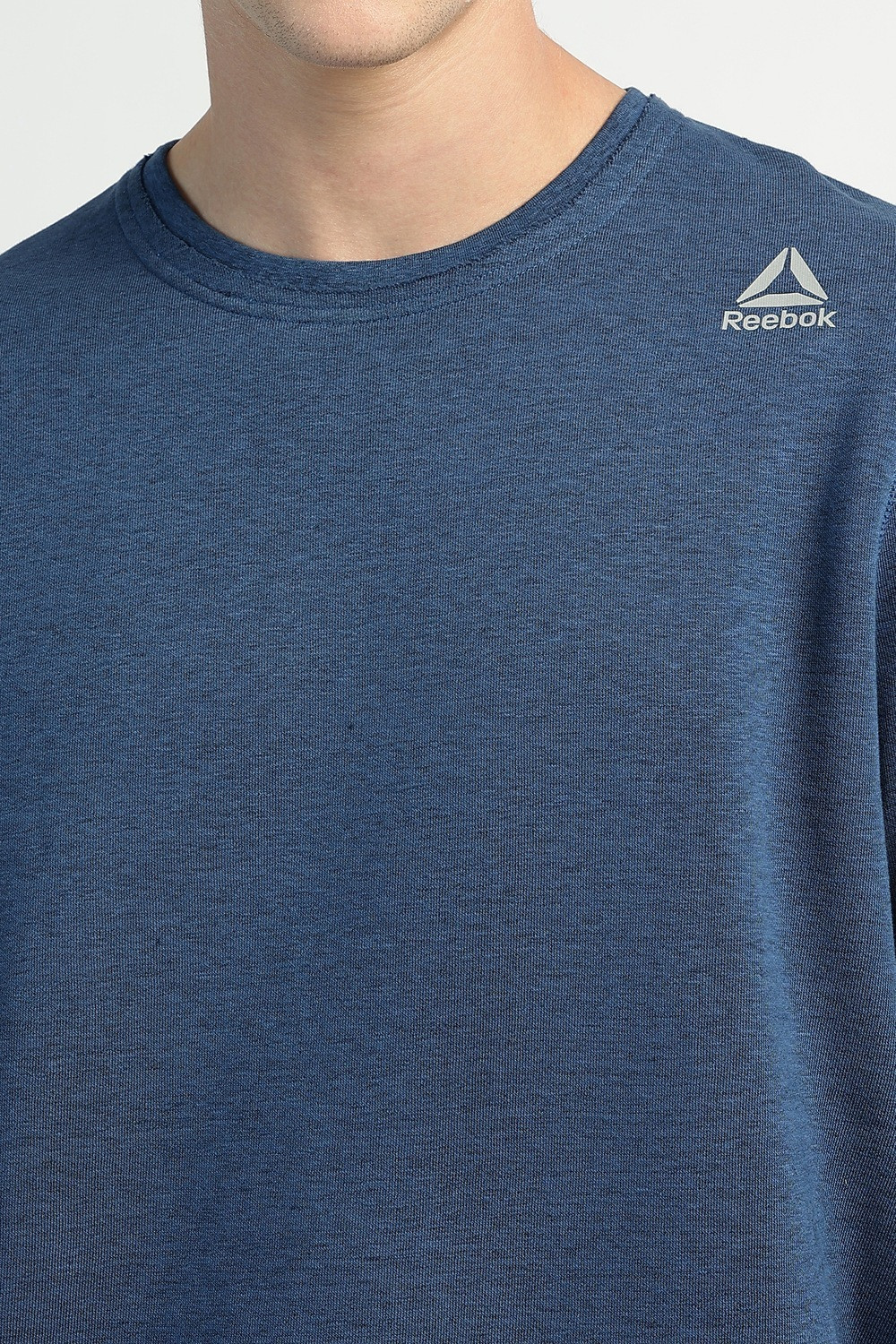 Image of REEBOK Men Full Sleeve Solid Sweatshirt
