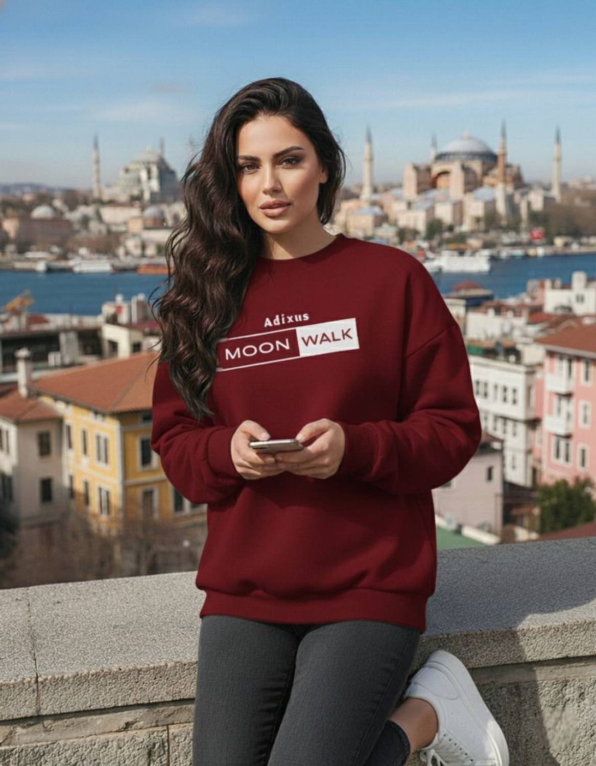 ADIXUS Full Sleeve Solid Men & Women Sweatshirt