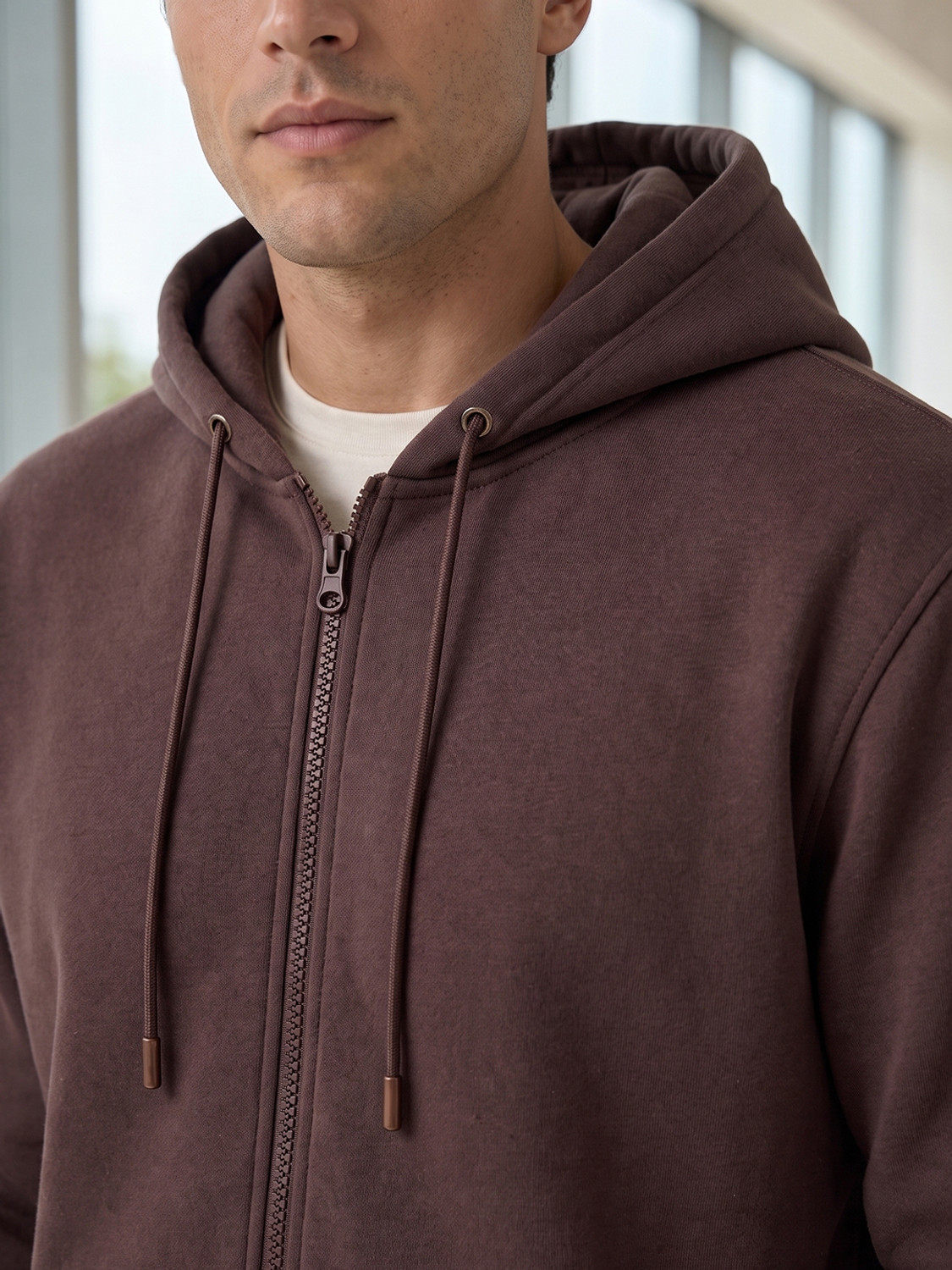 Image of NOBERO Full Sleeve Solid Men Sweatshirt
