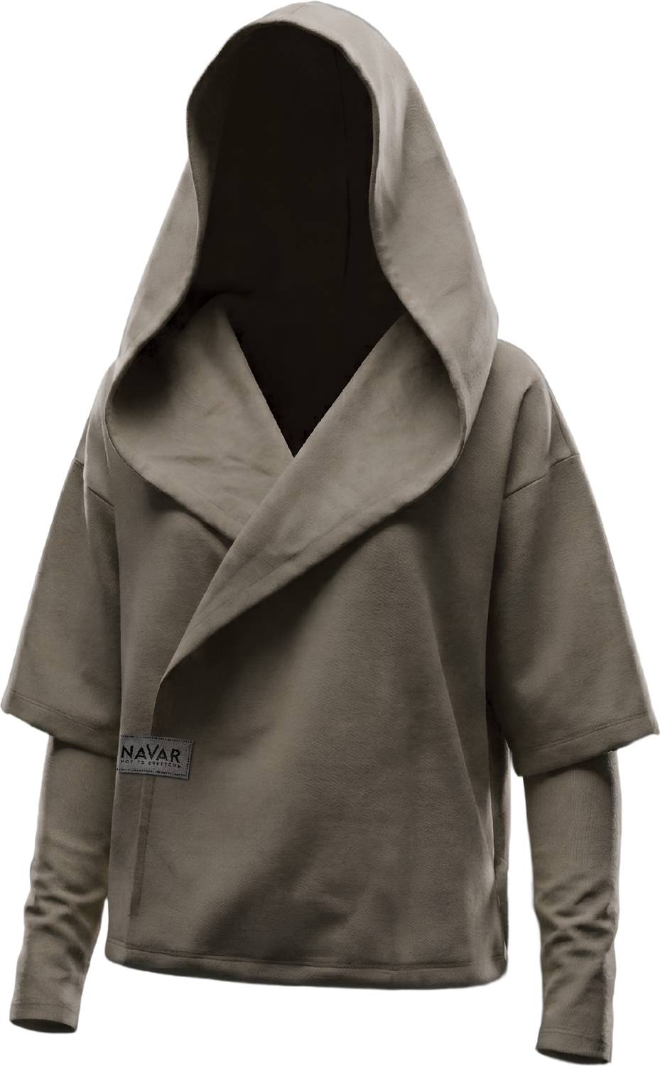 navar Men Full Sleeve Solid Hooded Sweatshirt - Image 1