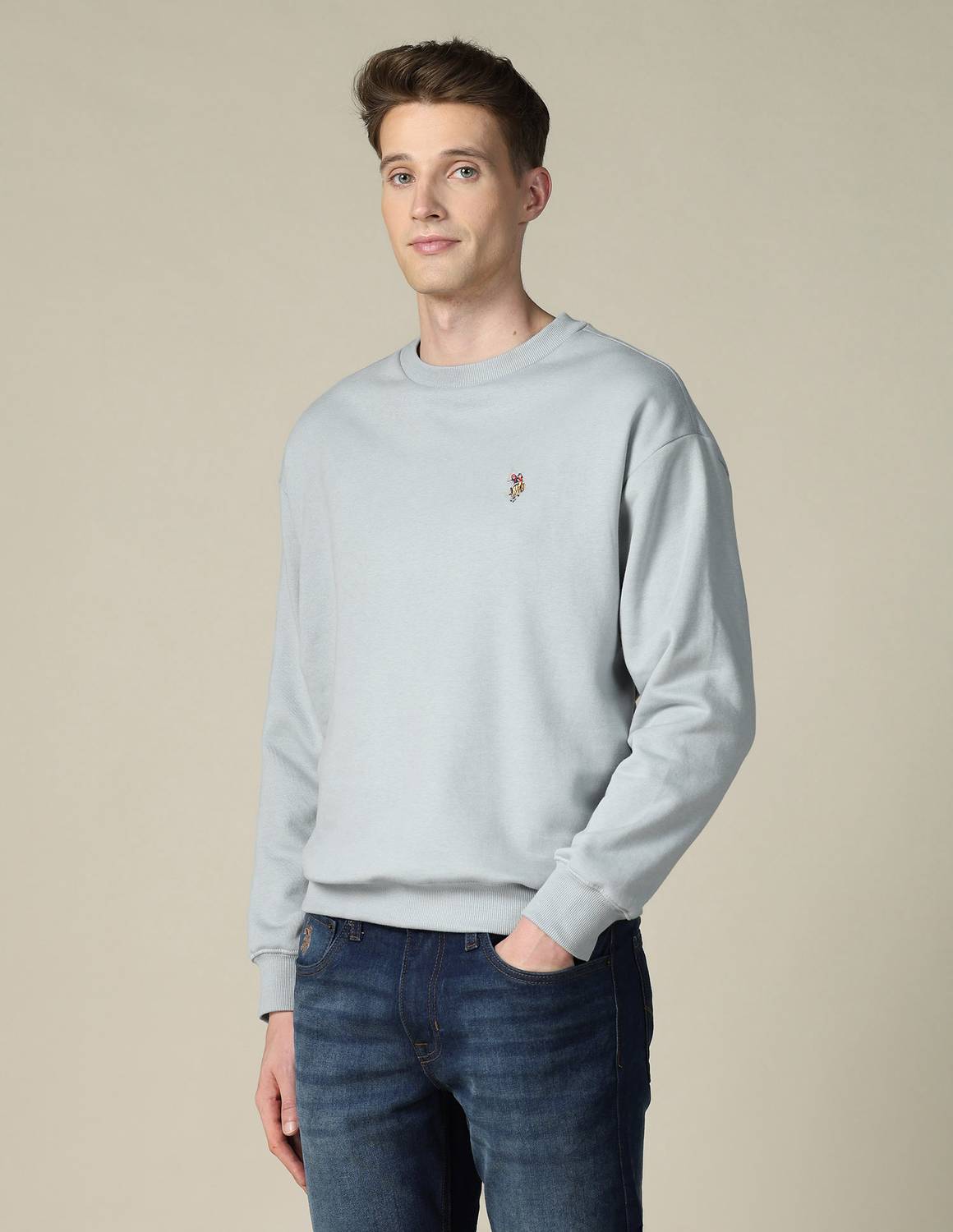U.S. Polo Assn. Denim Co. Men Blue Sweatshirt - Image 2