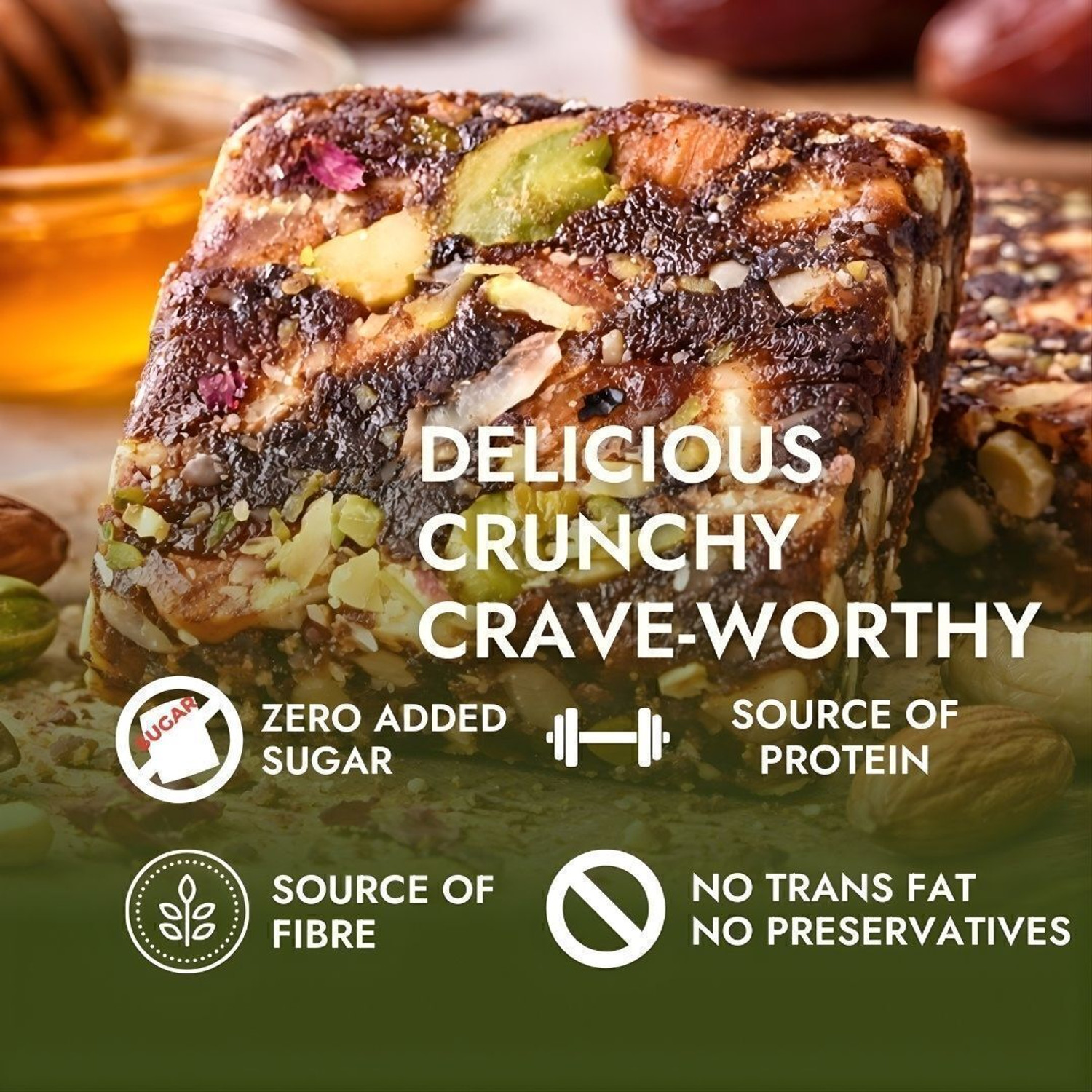 Image of Yolo Roots Date Bites 200 gm- 10 Pieces Made with Almond,Cashew,Pistachio
